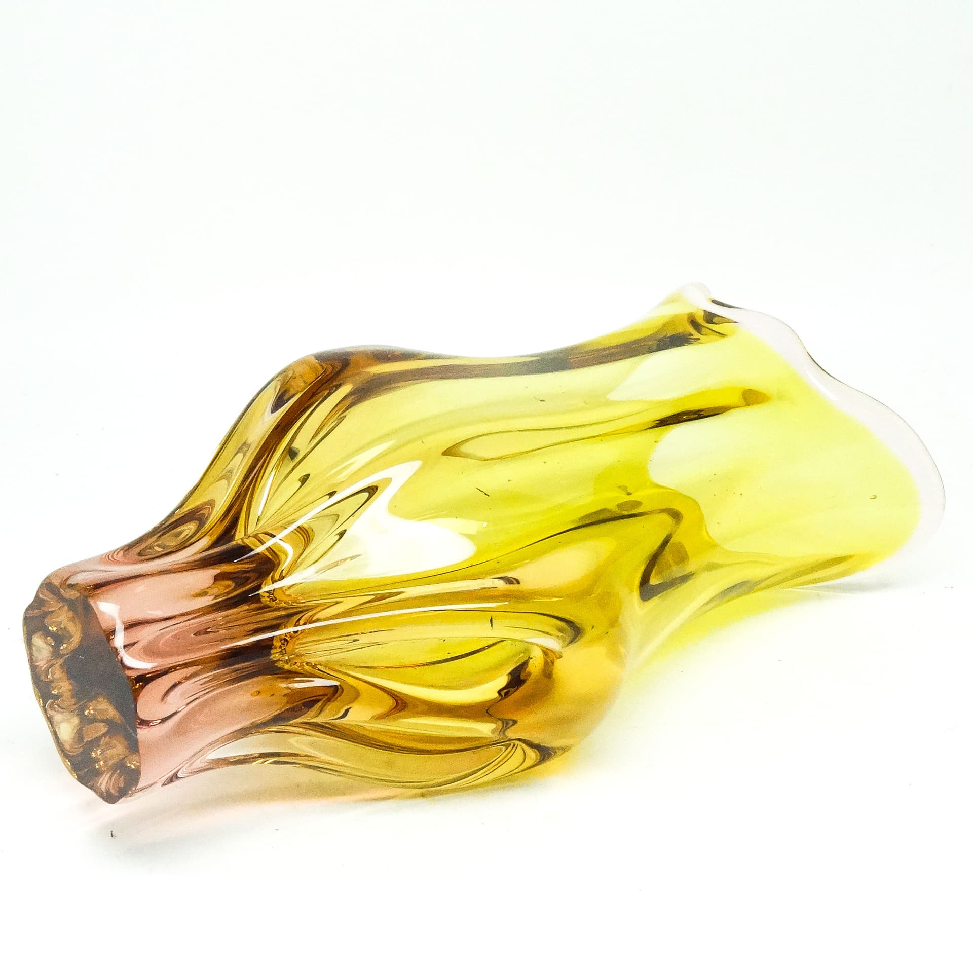 Wazon mid-century modern, szkło, proj. J. Hospodka, Czechosłowacja, lata 60. - 115982