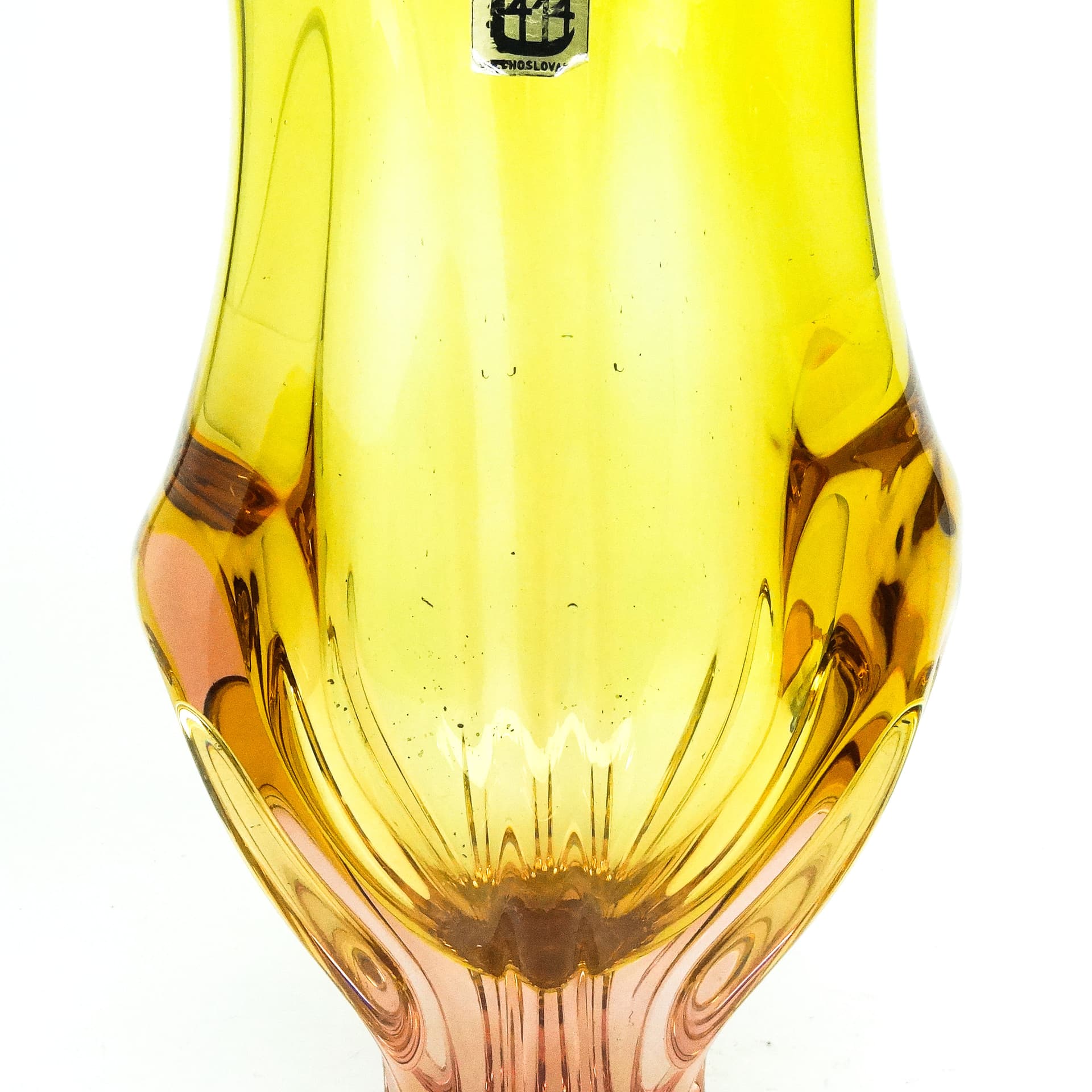 Wazon mid-century modern, szkło, proj. J. Hospodka, Czechosłowacja, lata 60. - 115975