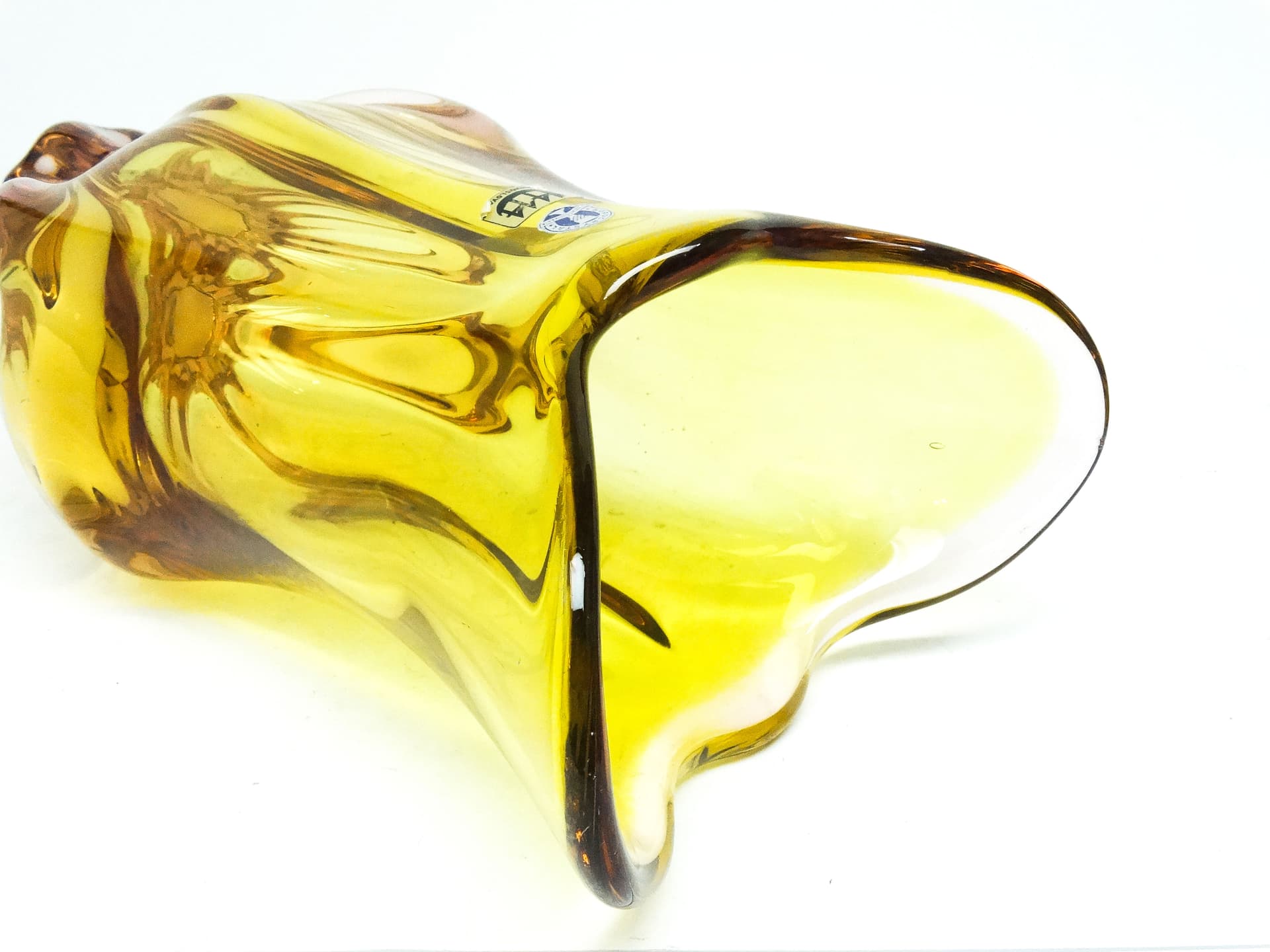 Wazon mid-century modern, szkło, proj. J. Hospodka, Czechosłowacja, lata 60. - 115983