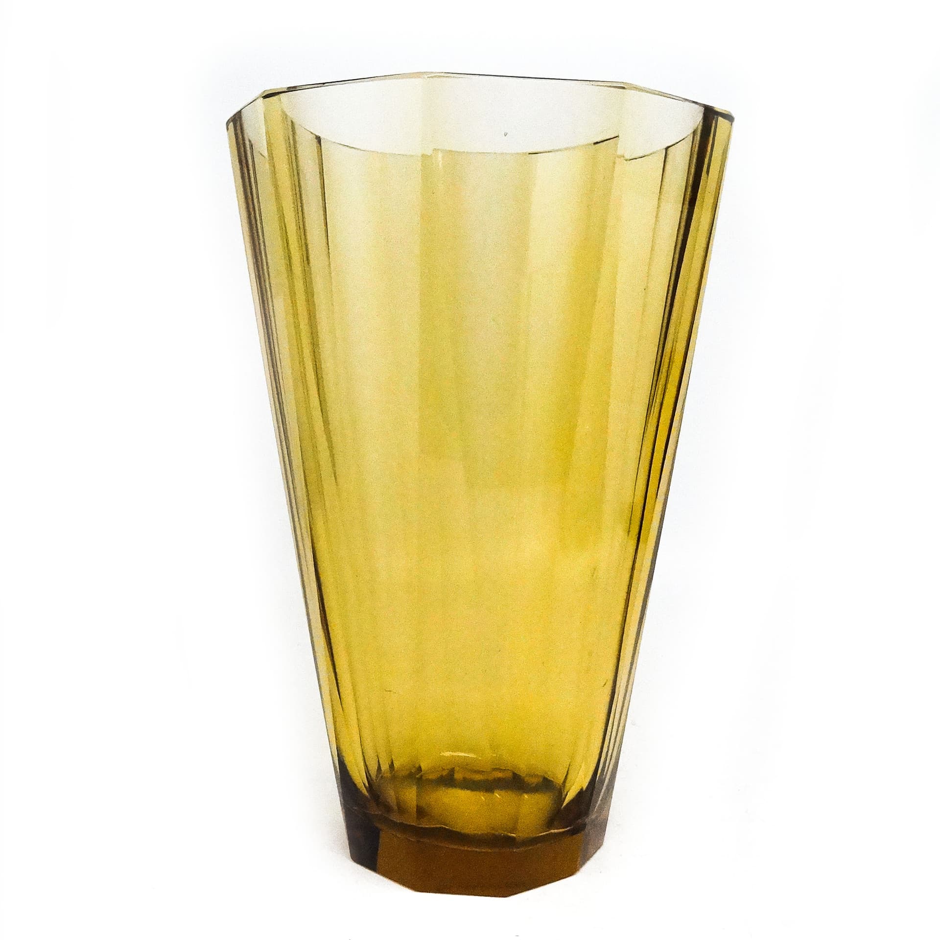 Wazon Art Deco, kryształ, Bohemia, Czechosłowacja, lata 30. - 115992