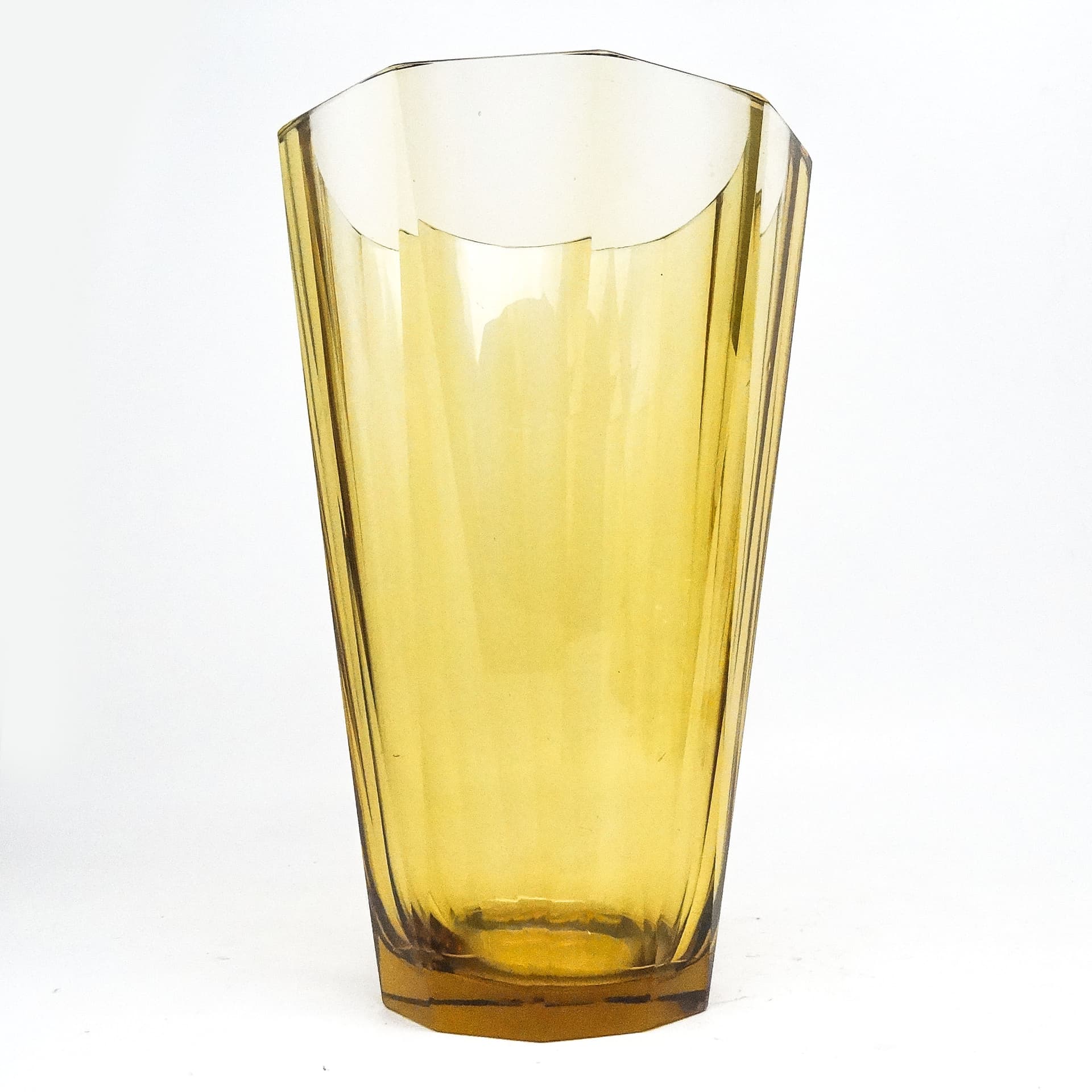 Wazon Art Deco, kryształ, Bohemia, Czechosłowacja, lata 30. - 115996