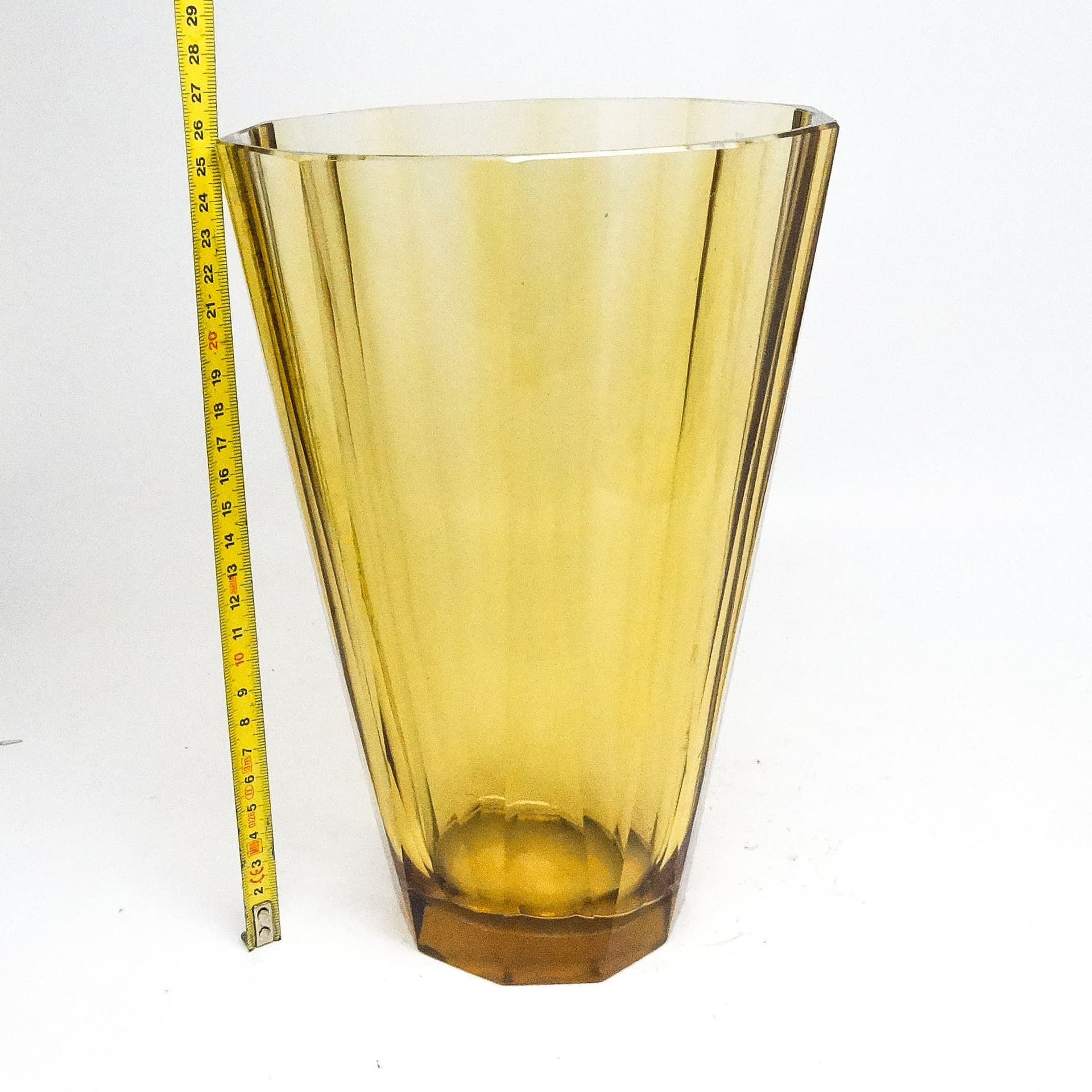 Wazon Art Deco, kryształ, Bohemia, Czechosłowacja, lata 30. - 116000