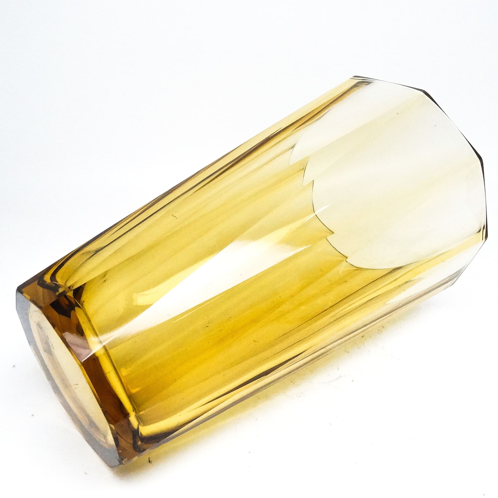 Wazon Art Deco, kryształ, Bohemia, Czechosłowacja, lata 30. - 116002