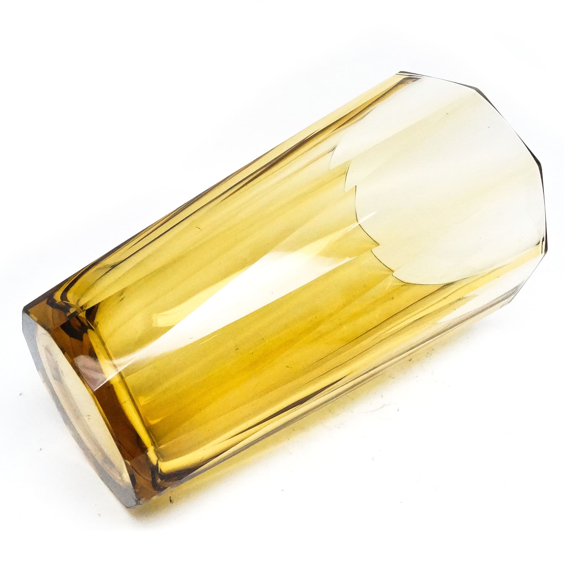 Wazon Art Deco, kryształ, Bohemia, Czechosłowacja, lata 30. - 116003