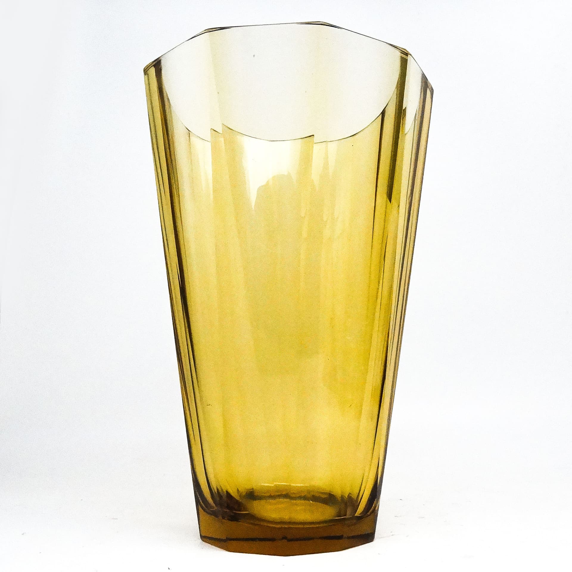 Wazon Art Deco, kryształ, Bohemia, Czechosłowacja, lata 30. - 115999