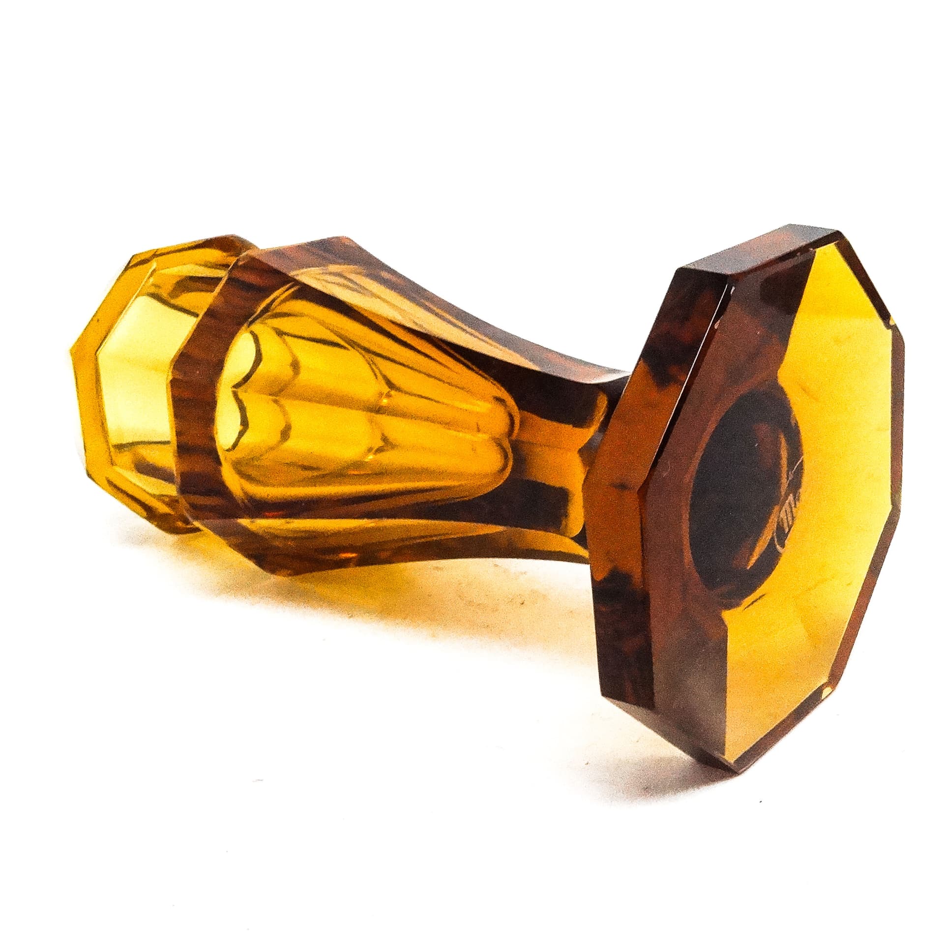 Wazon Art Deco, kryształ, Moser, Czechosłowacja, lata 30. - 116021