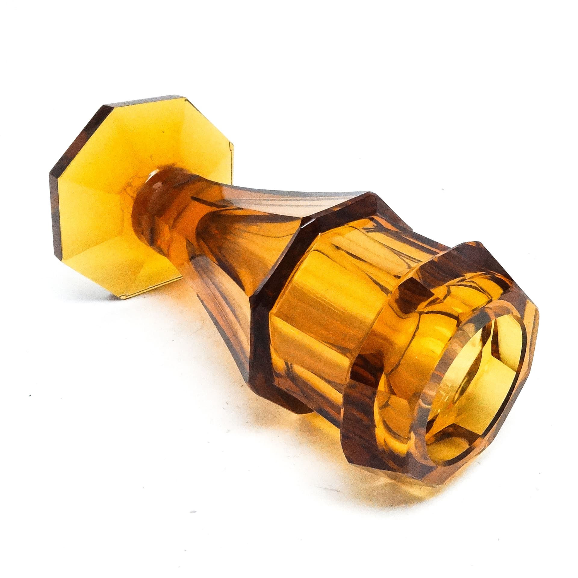 Wazon Art Deco, kryształ, Moser, Czechosłowacja, lata 30. - 116023