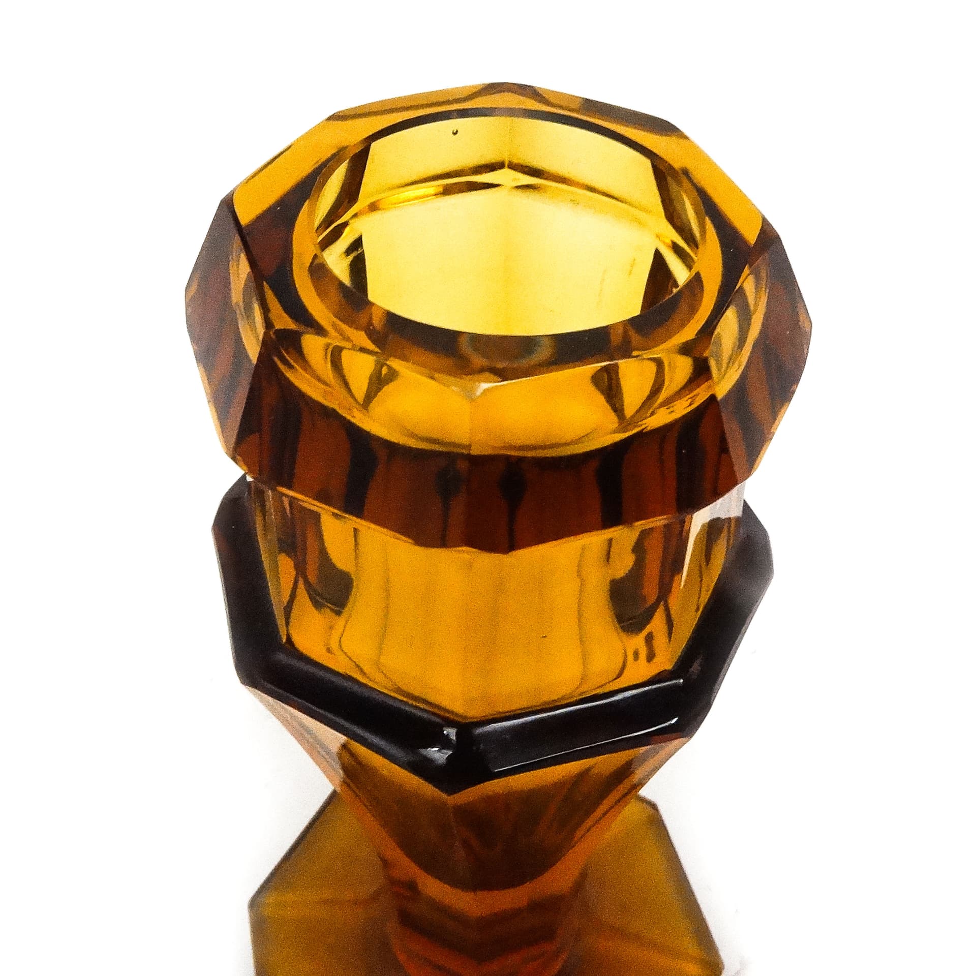 Wazon Art Deco, kryształ, Moser, Czechosłowacja, lata 30. - 116029