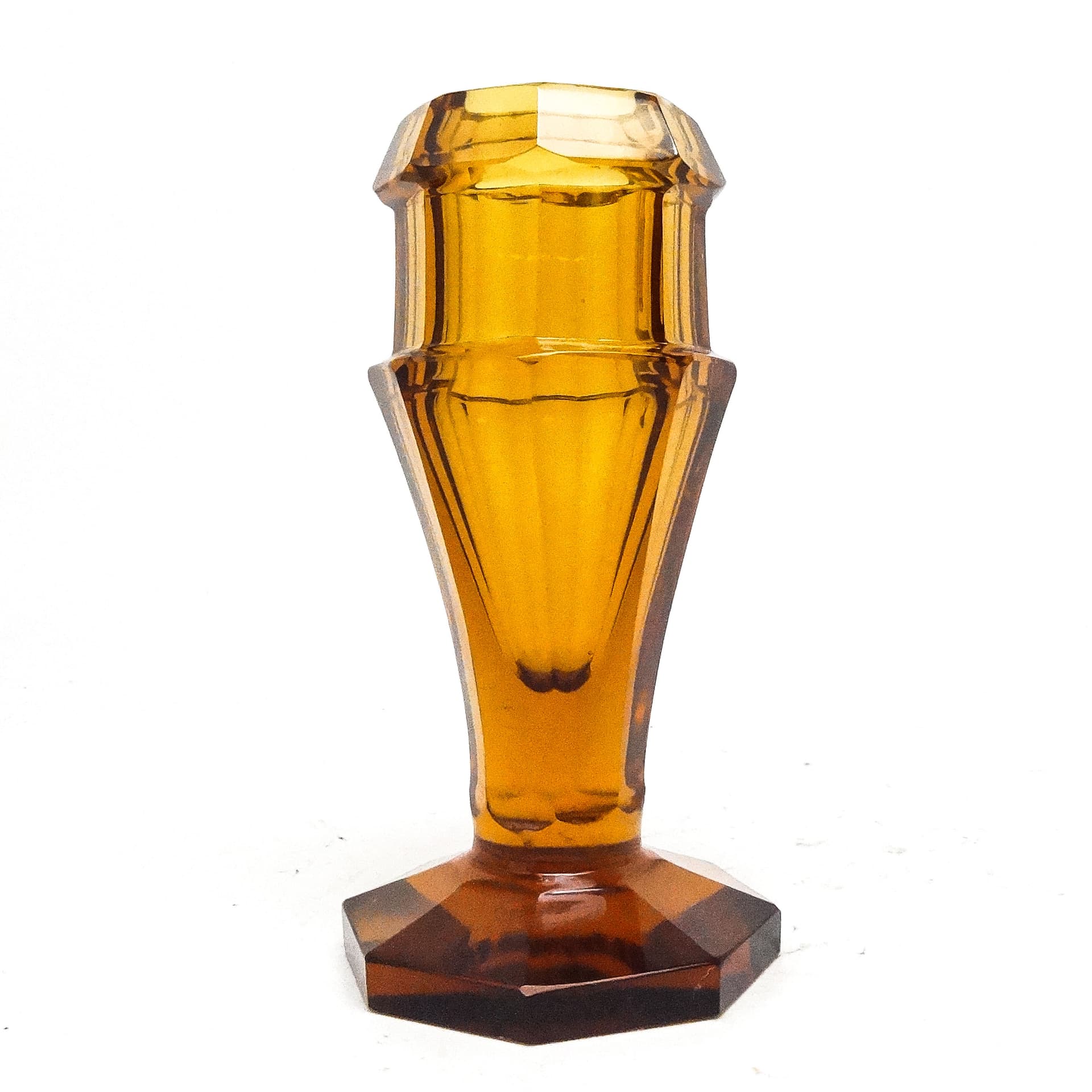 Wazon Art Deco, kryształ, Moser, Czechosłowacja, lata 30. - 116027