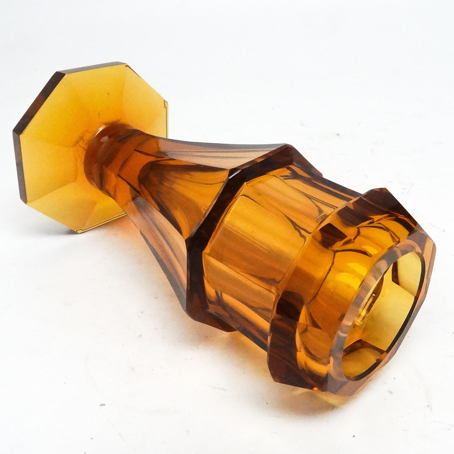 Wazon Art Deco, kryształ, Moser, Czechosłowacja, lata 30. - 116031