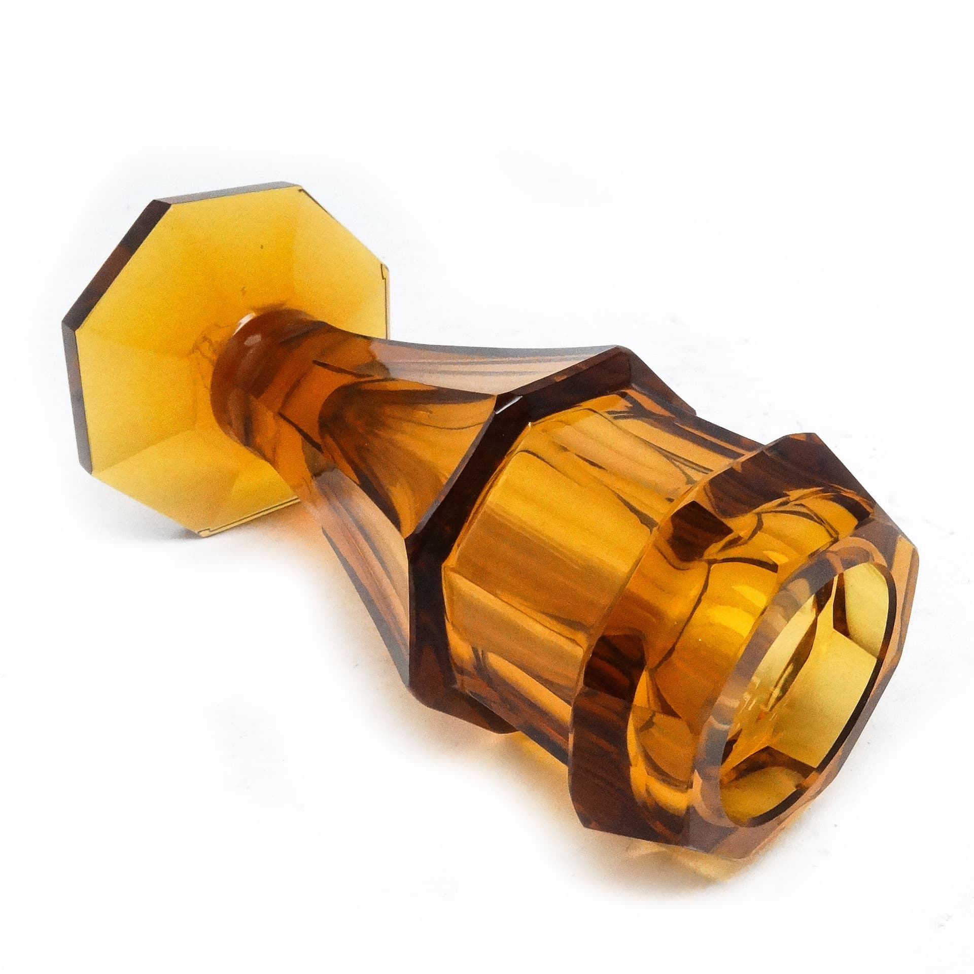 Wazon Art Deco, kryształ, Moser, Czechosłowacja, lata 30. - 116030