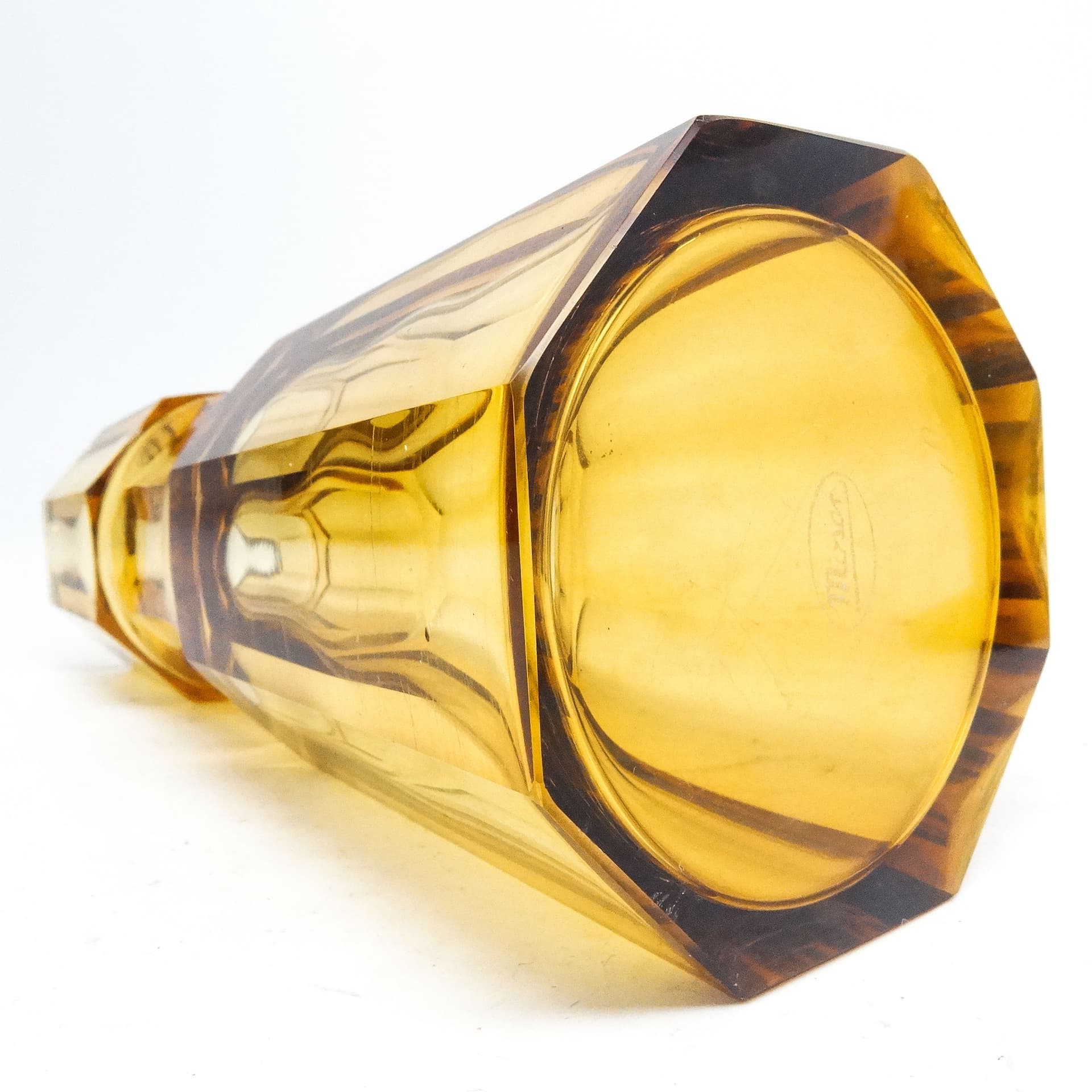 Wazon Art Deco, kryształ, Moser, Czechosłowacja, lata 30. - 116053