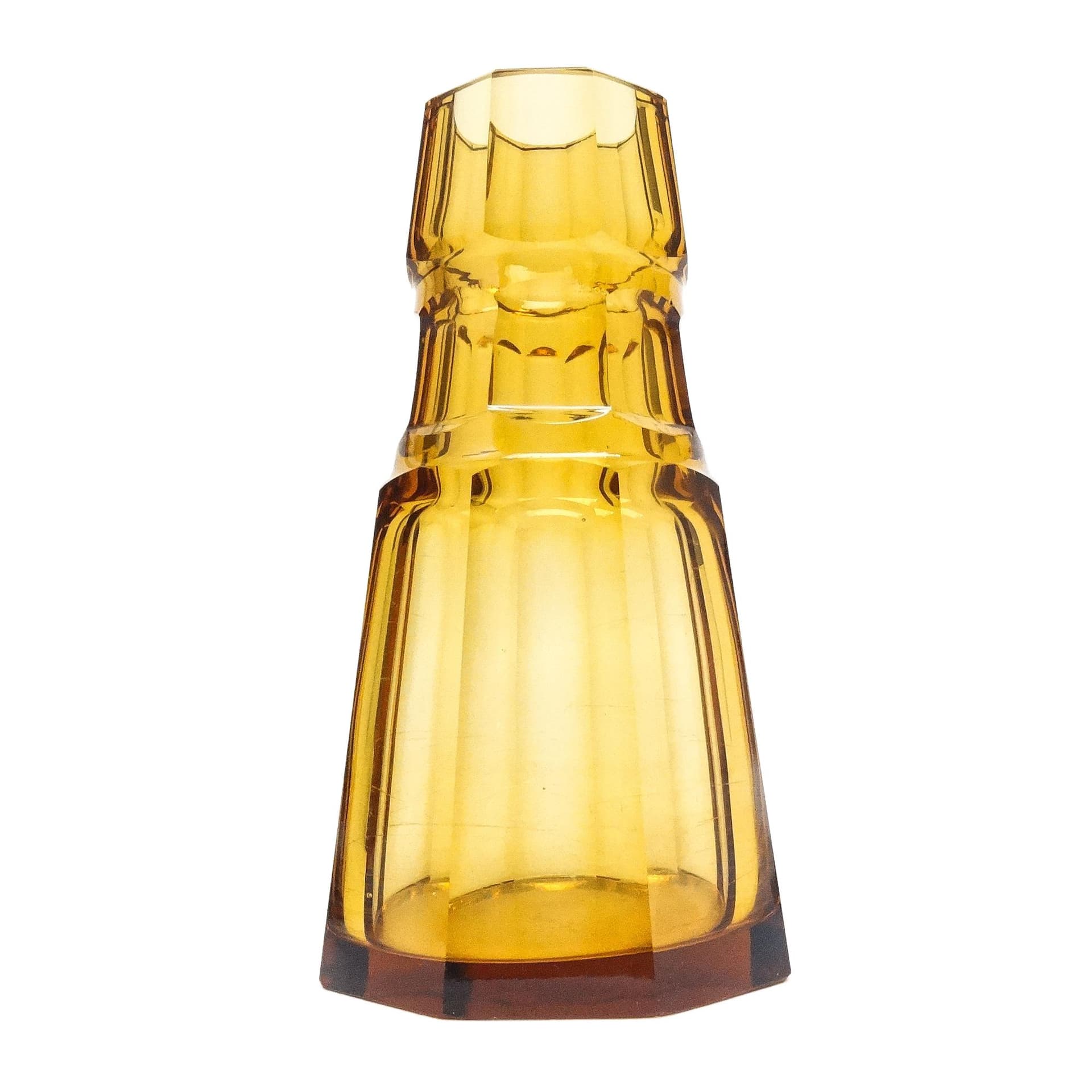 Wazon Art Deco, kryształ, Moser, Czechosłowacja, lata 30.