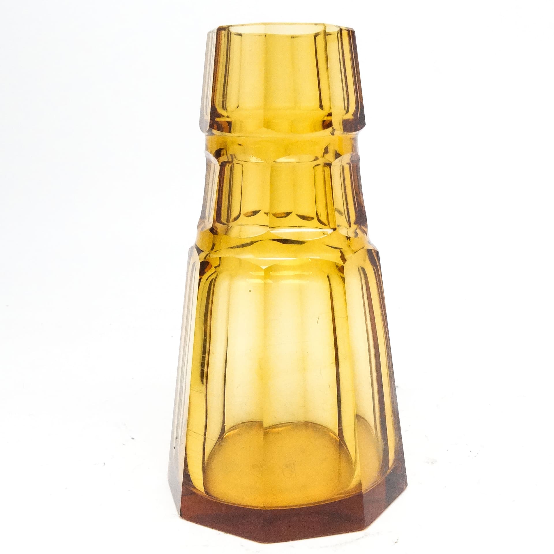 Wazon Art Deco, kryształ, Moser, Czechosłowacja, lata 30. - 116052