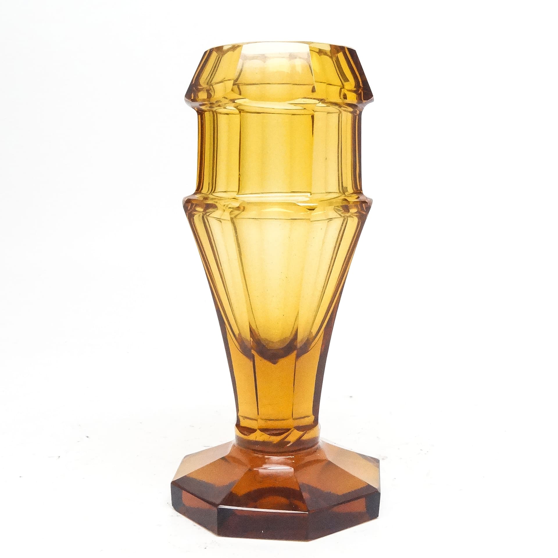 Wazon Art Deco, kryształ, Moser, Czechosłowacja, lata 30. - 116067