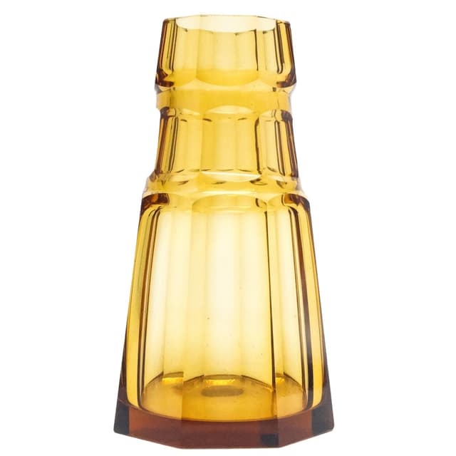 Wazon Art Deco, kryształ, Moser, Czechosłowacja, lata 30. - WYMIARY