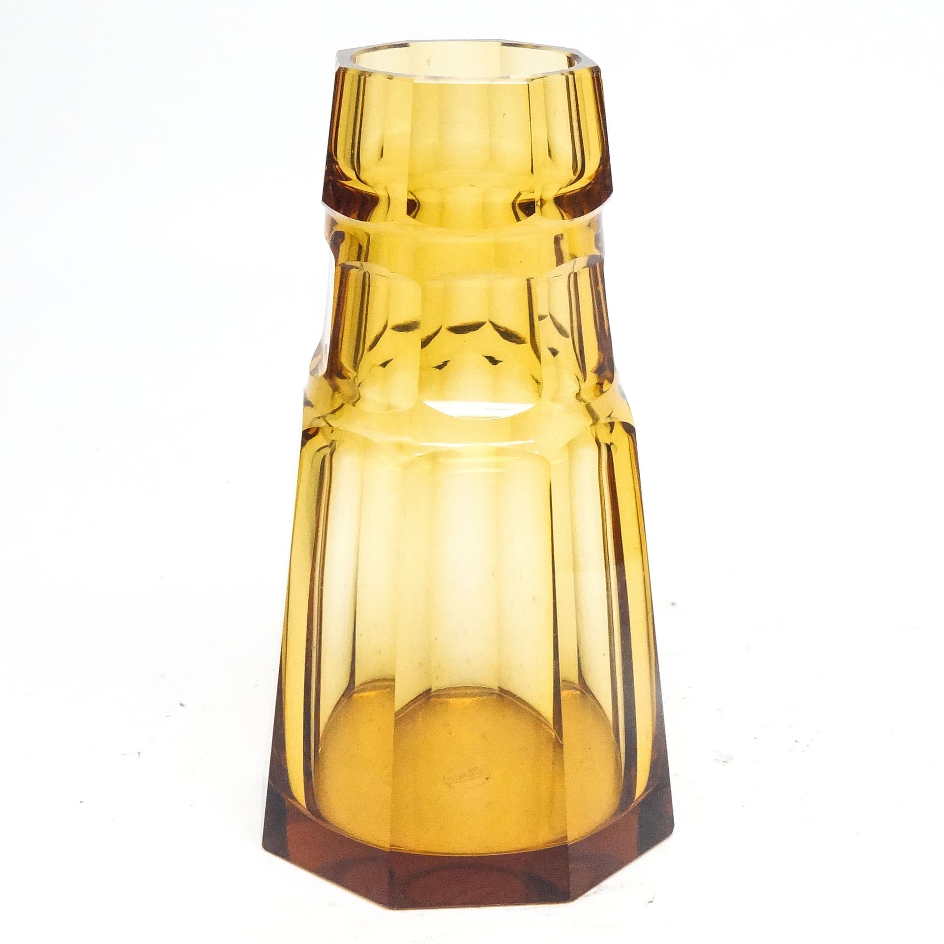 Wazon Art Deco, kryształ, Moser, Czechosłowacja, lata 30. - 116079