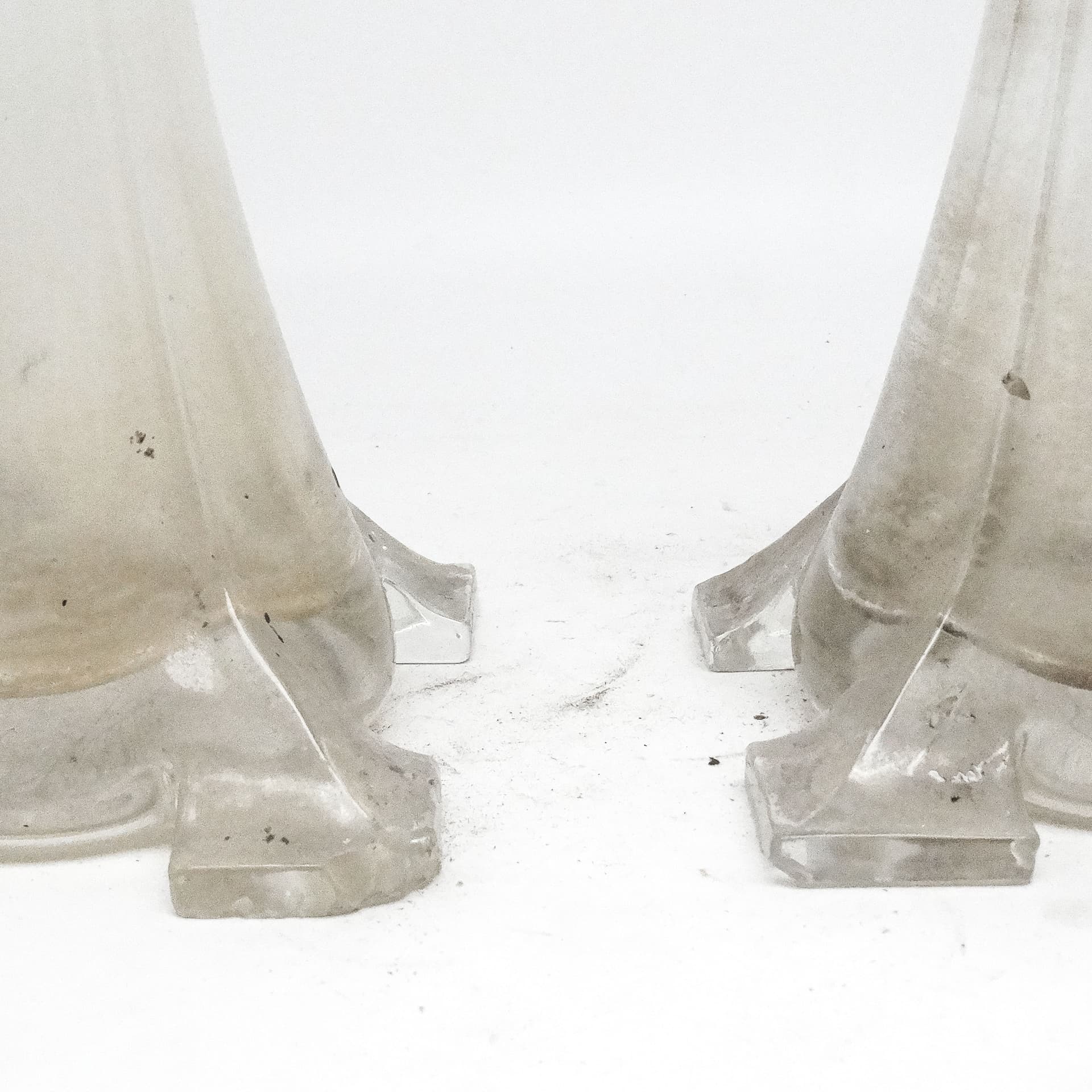 Para wazonów, Art Nouveau, szkło prasowane, Szwecja, początek XX w. - 116090