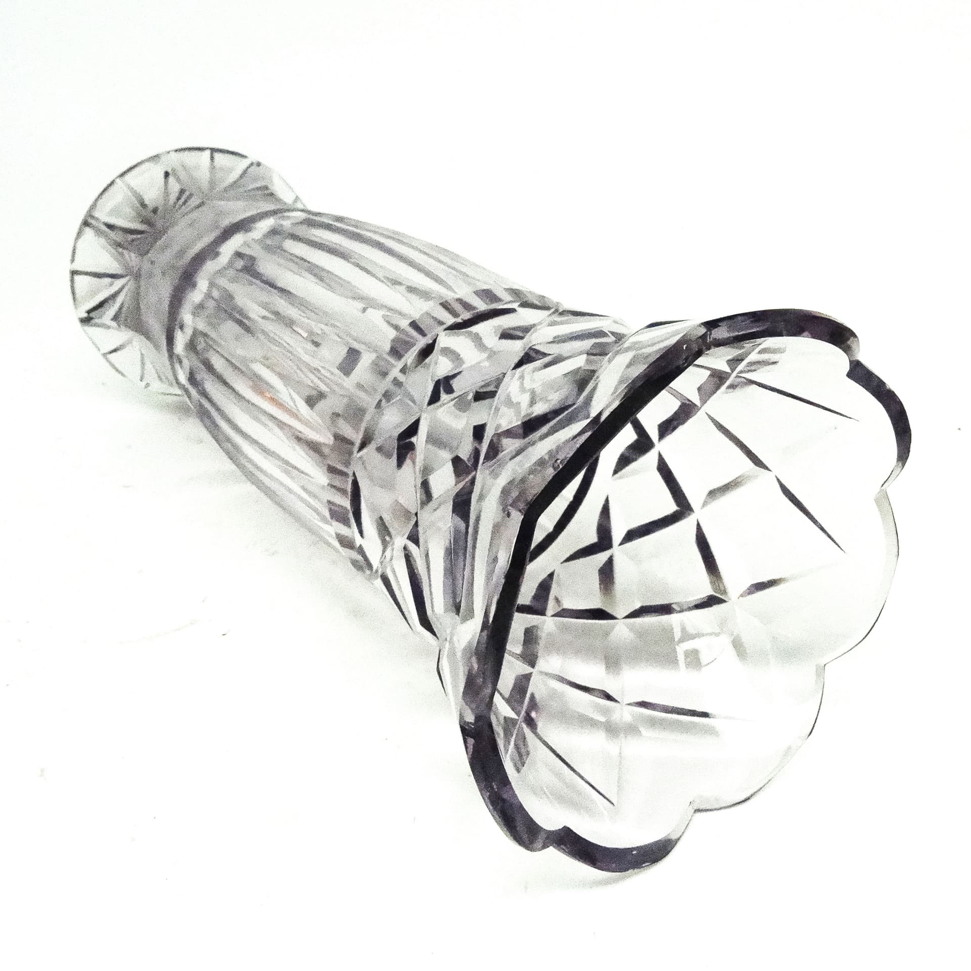 Wazon Postmodernizm, kryształ, Belgia, lata 60. - 116221