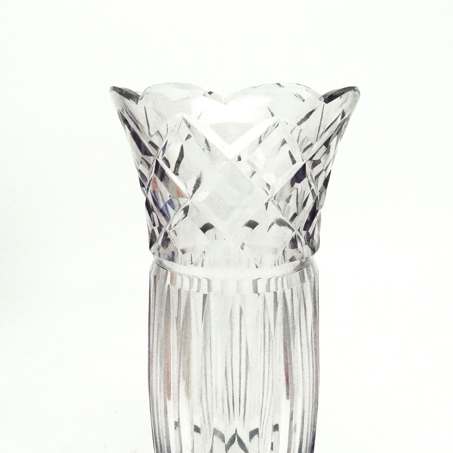 Wazon Postmodernizm, kryształ, Belgia, lata 60. - 116226