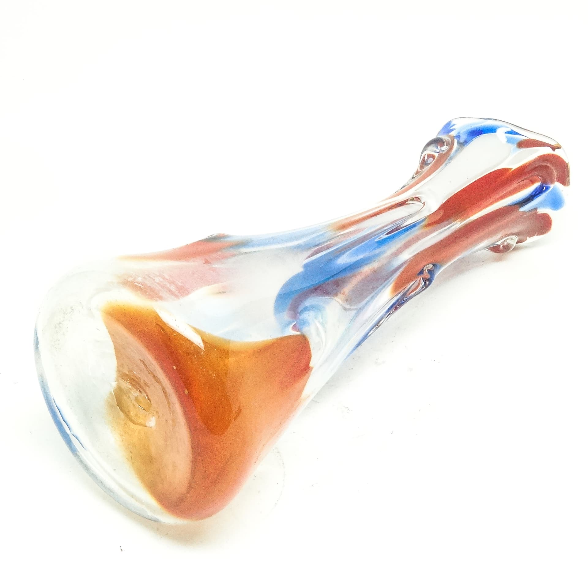 Wazon Mid-century modern, szkło multikolor, Huta Hortensja, Polska, lata 70. - 116256