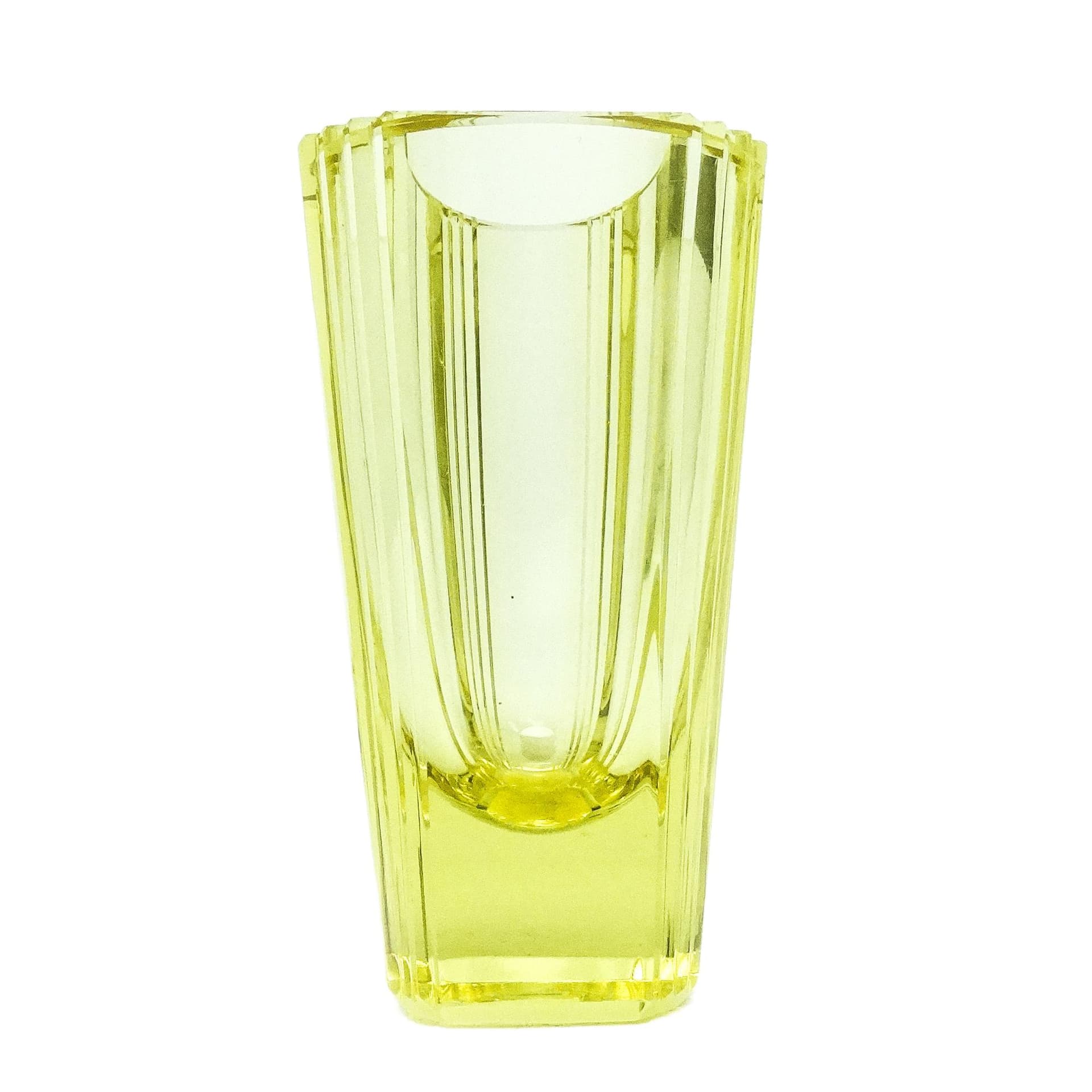 Wazon Art Deco, kryształ, Moser, Czechosłowacja, lata 30.