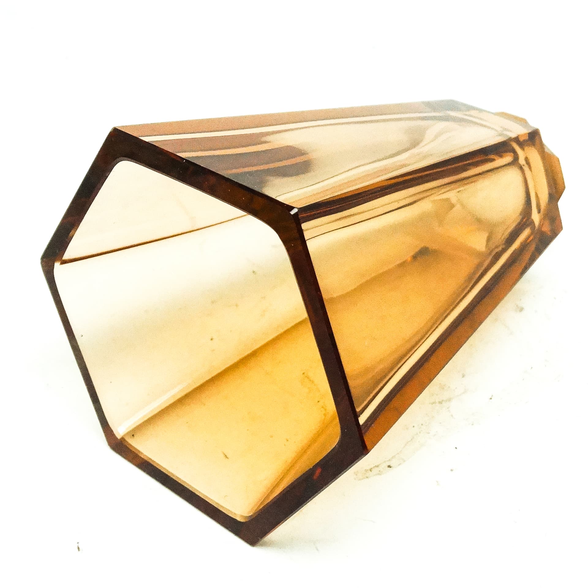 Wazon Art Deco, kryształ, Bohemia, Czechosłowacja, lata 30. - 116355