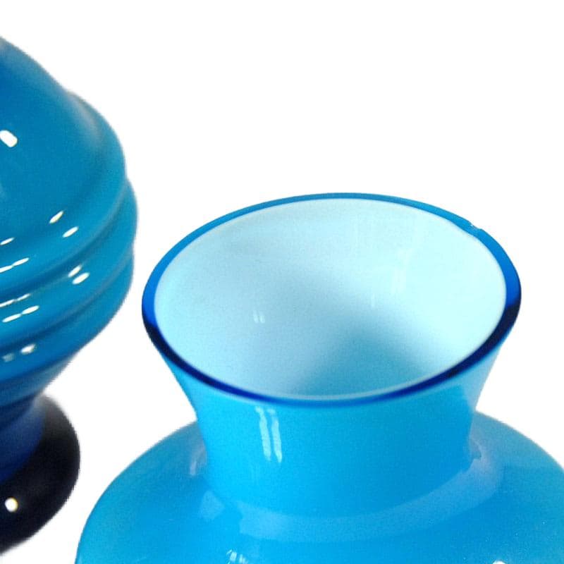 Blue Layered Glass Decorative Vases, Friedrich, Germany, 1970s - 8316