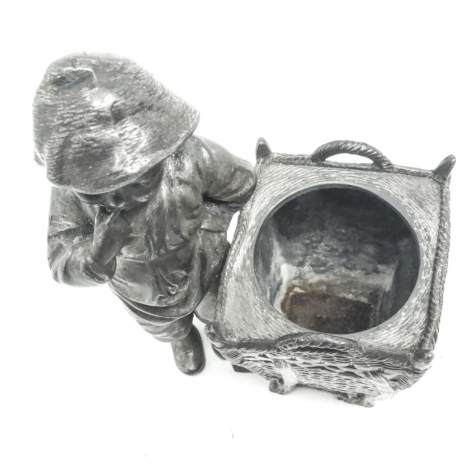 Wazon figuralny Secesja, cyna srebrzona, Niemcy, początek XX w. - 116373