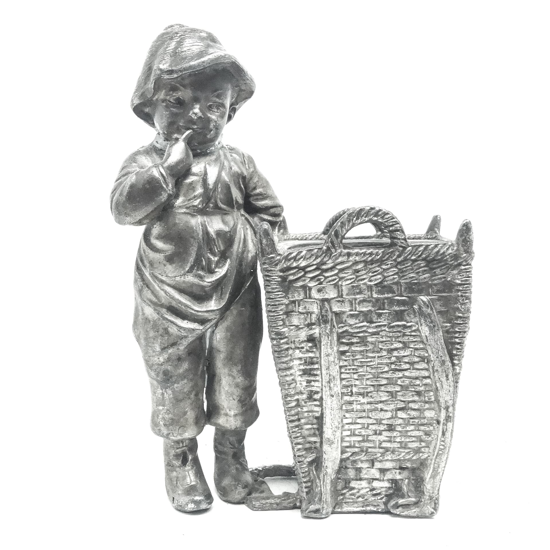 Wazon figuralny Secesja, cyna srebrzona, Niemcy, początek XX w. - 116368