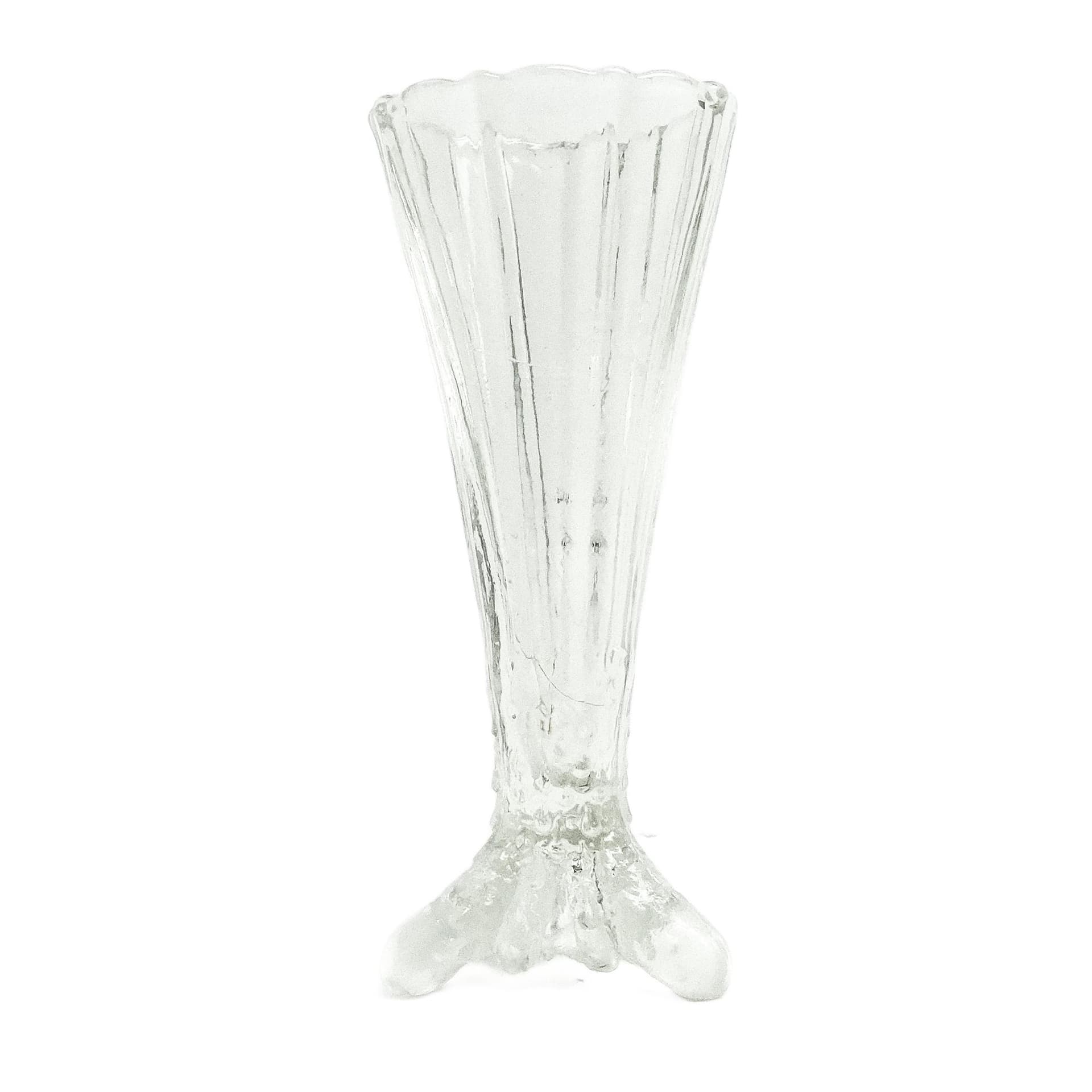 Wazon Art Deco, szkło transparentne, Polska, lata 30.