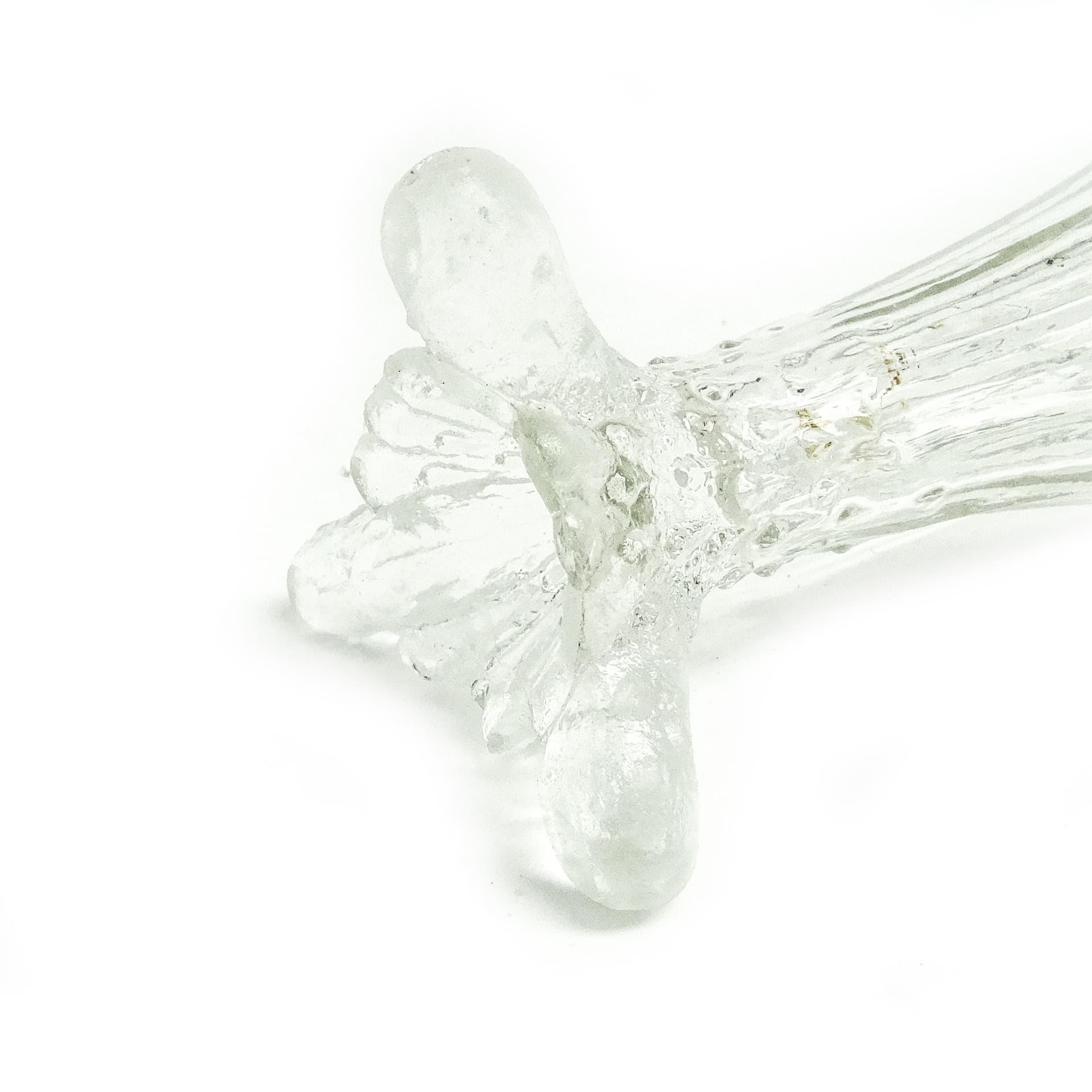 Wazon Art Deco, szkło transparentne, Polska, lata 30. - 116379