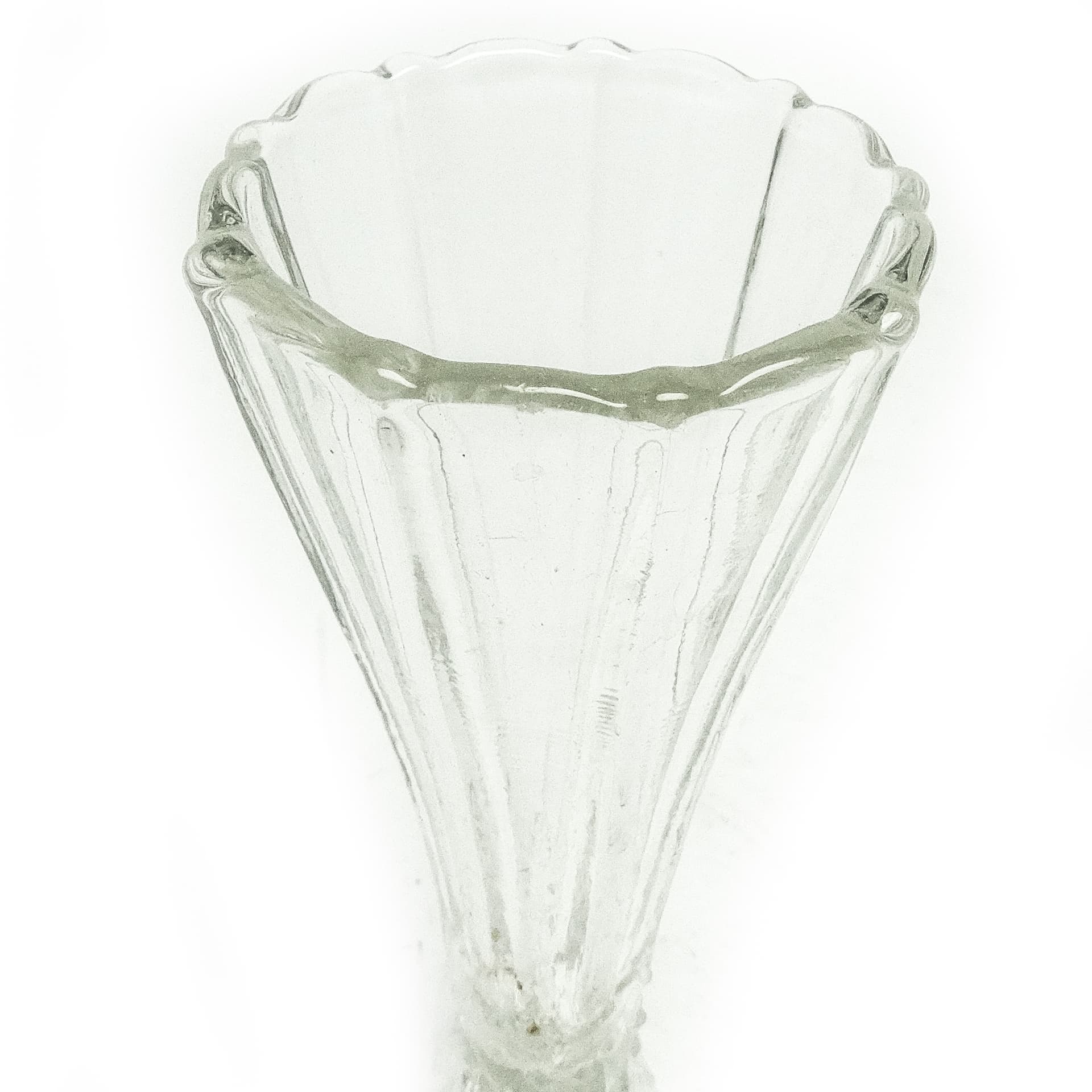 Wazon Art Deco, szkło transparentne, Polska, lata 30. - 116377