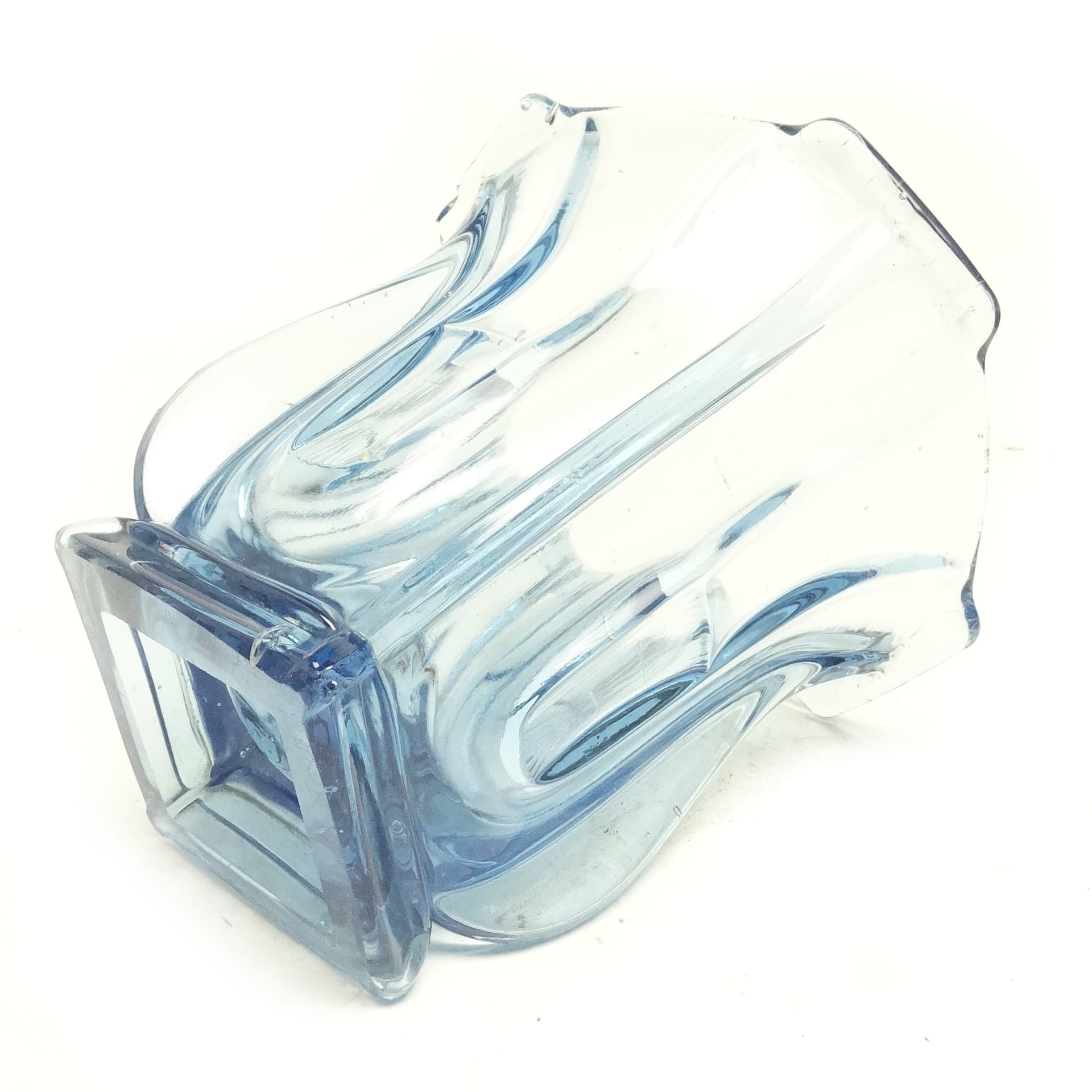 Wazon Art Deco, szkło prasowane, Huta Zawiercie, Polska, lata 30. - 116492