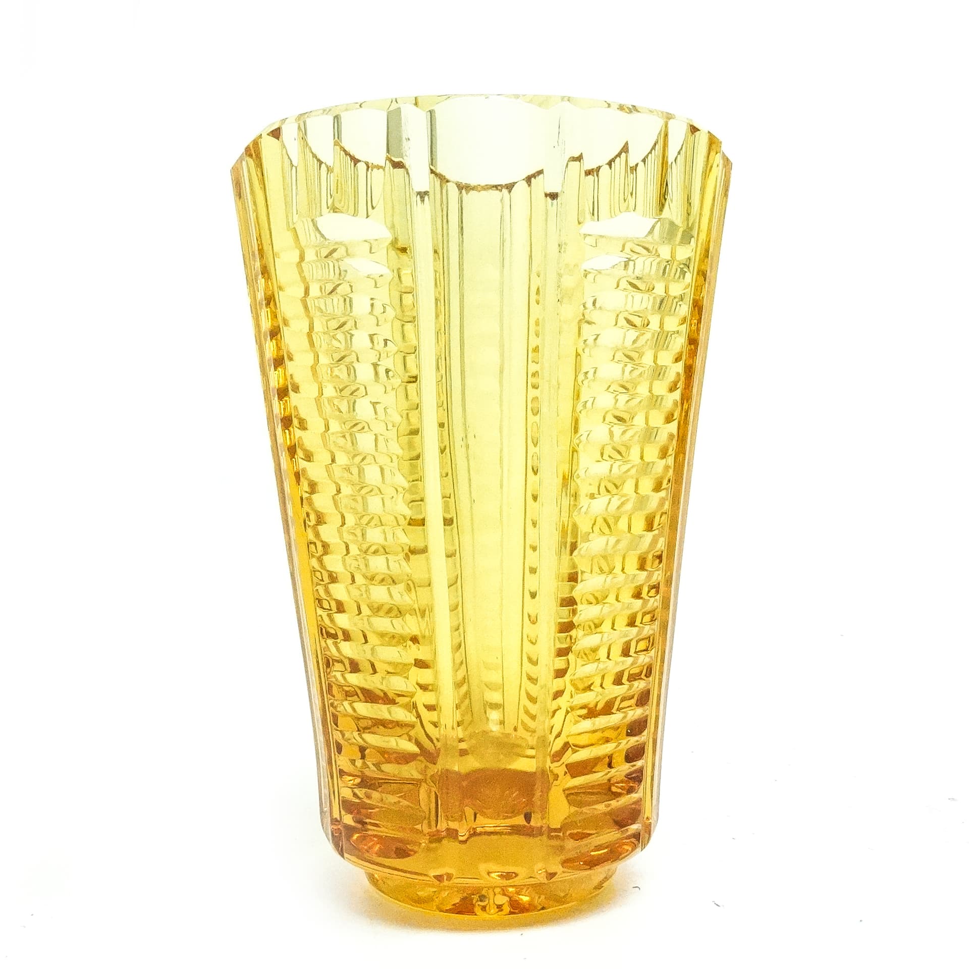 Wazon Art Deco, kryształ, Bohemia, Czechy, lata 30. - 116543