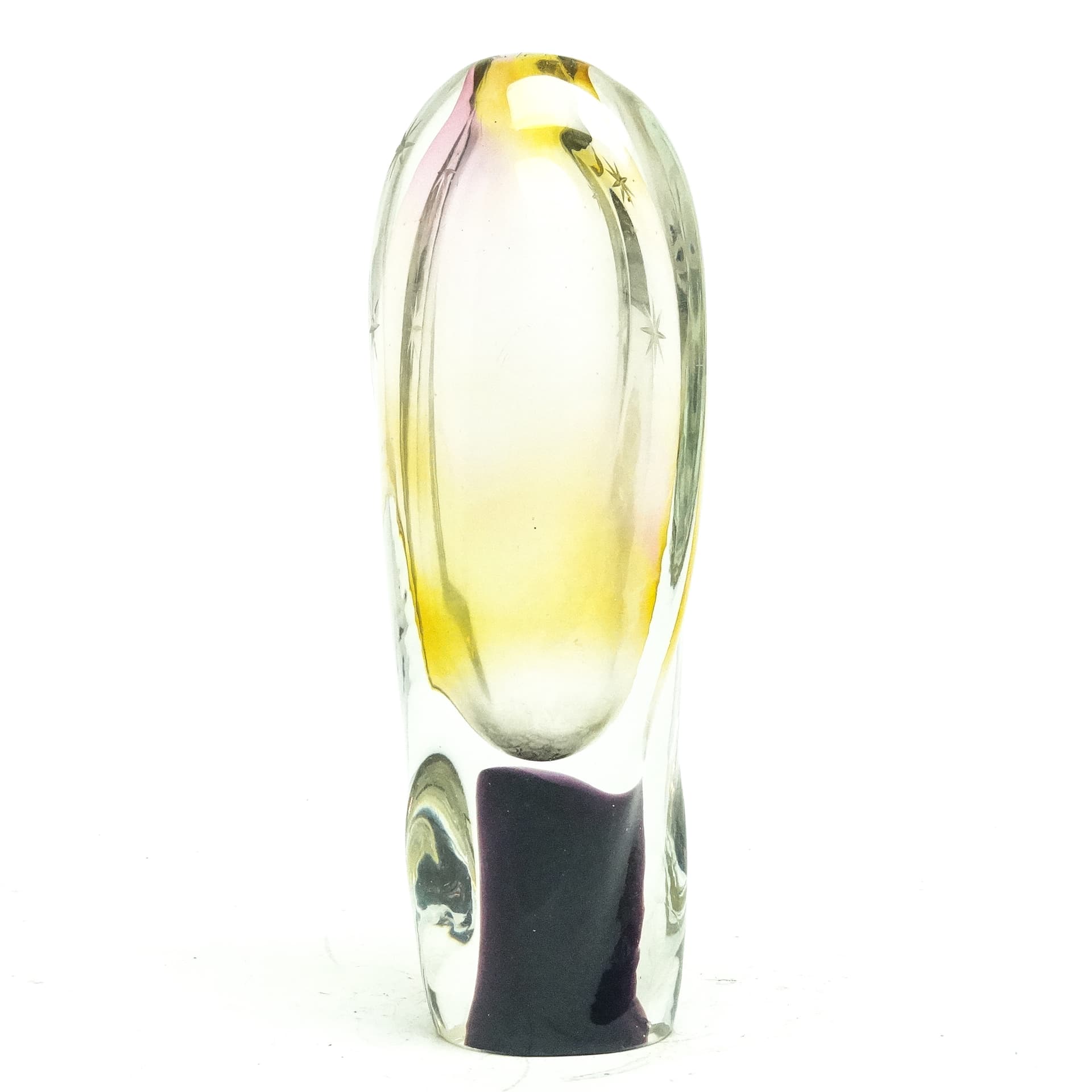 Wazon mid-century modern, szkło, proj. I. Suhajek, Czechosłowacja, lata 60. - 116573