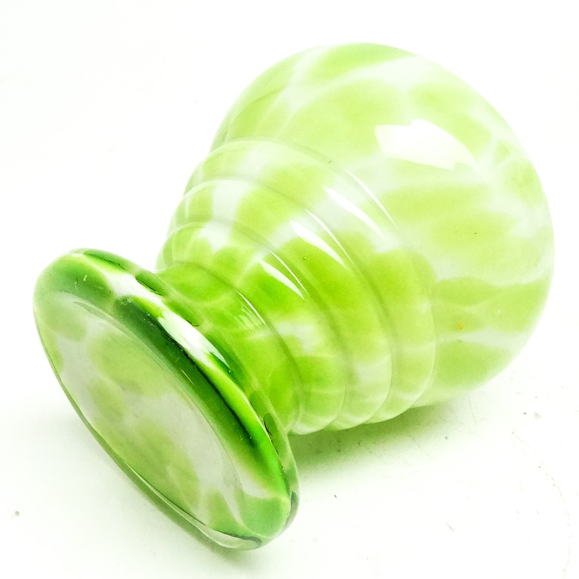 Wazon Art Deco Spatterglass, szkło, huta Welz, Czechosłowacja, lata 30. - 116900