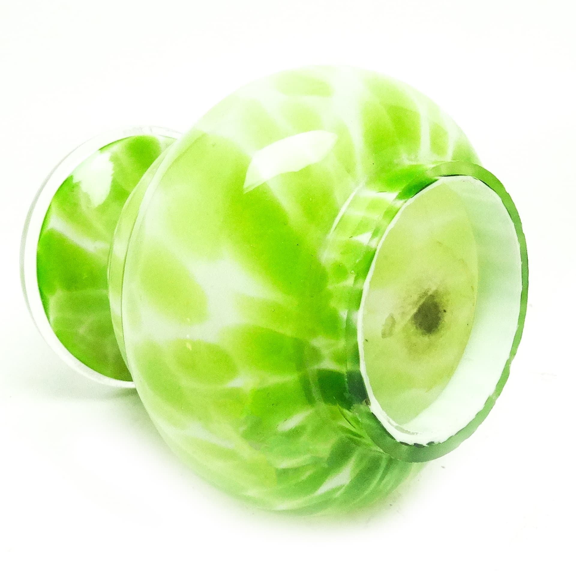 Wazon Art Deco Spatterglass, szkło, huta Welz, Czechosłowacja, lata 30. - 116901