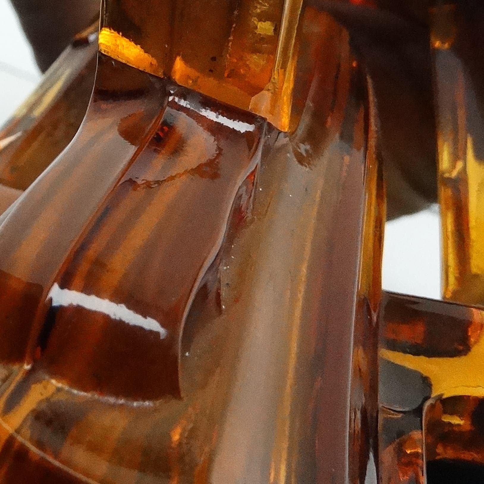 Wazon Art Deco, szkło żółte, Huta Stolzle, Czechosłowacja, lata 30. - 116977