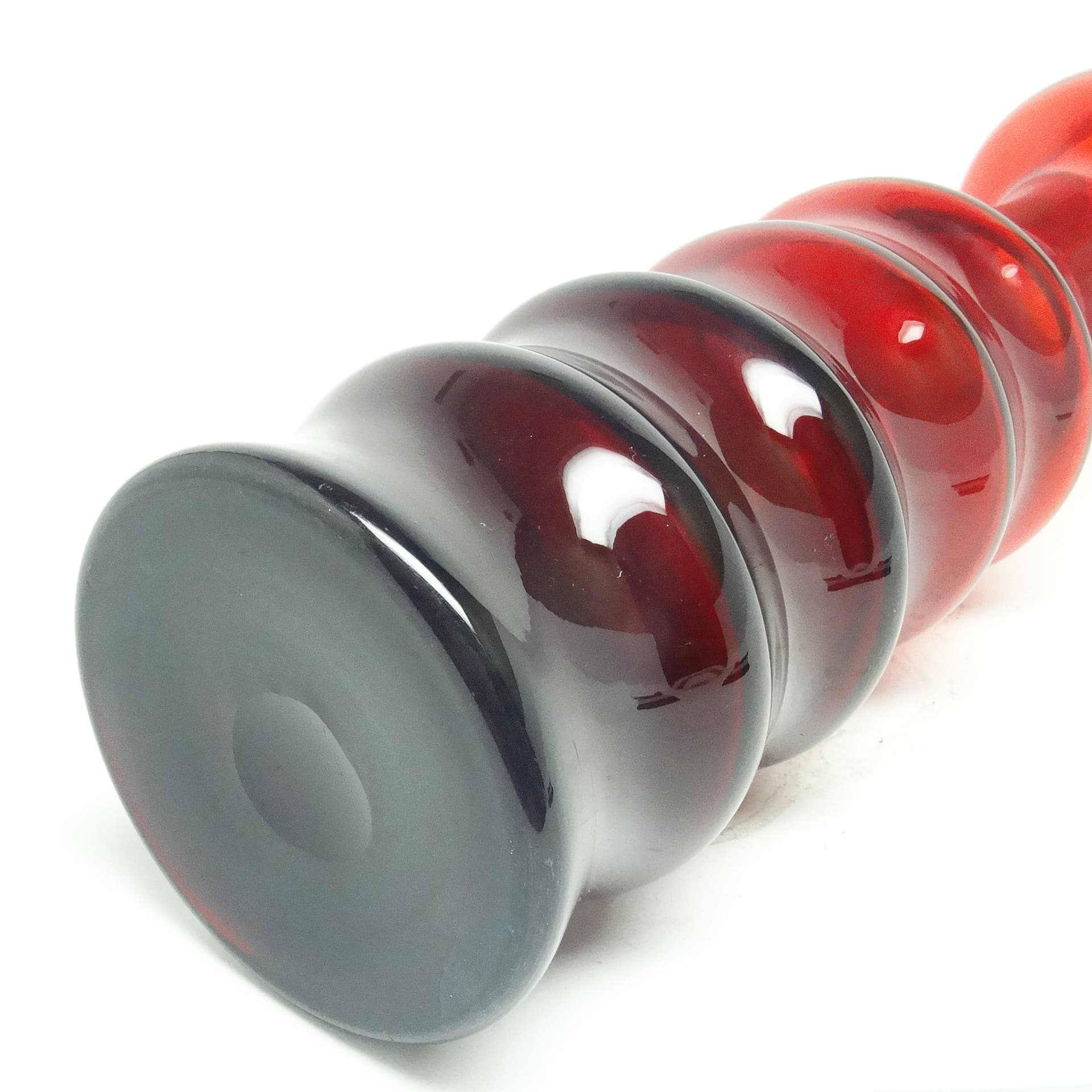 Wazon Żyrafka, postmodernizm, szkło, proj. K. Krawczyk, Polska, lata 70. - 122737