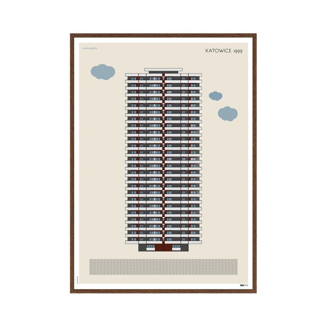 Plakat Kukurydza / Katowice 50x70 cm, aut. K. Jasińska, GRA-FIKA - 124250