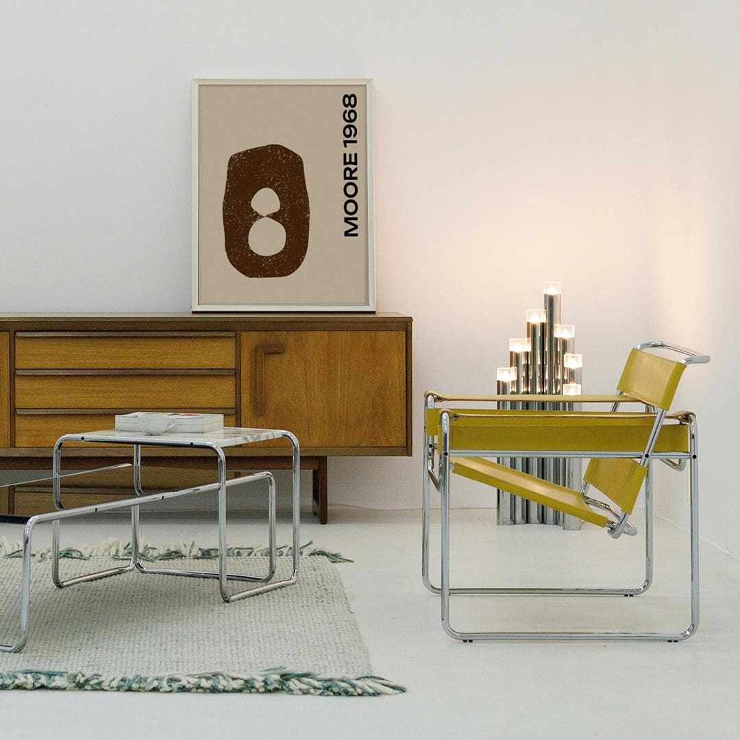 Plakat Moore / beżowy 50x70 cm, aut. K. Jasińska, GRA-FIKA - 122897