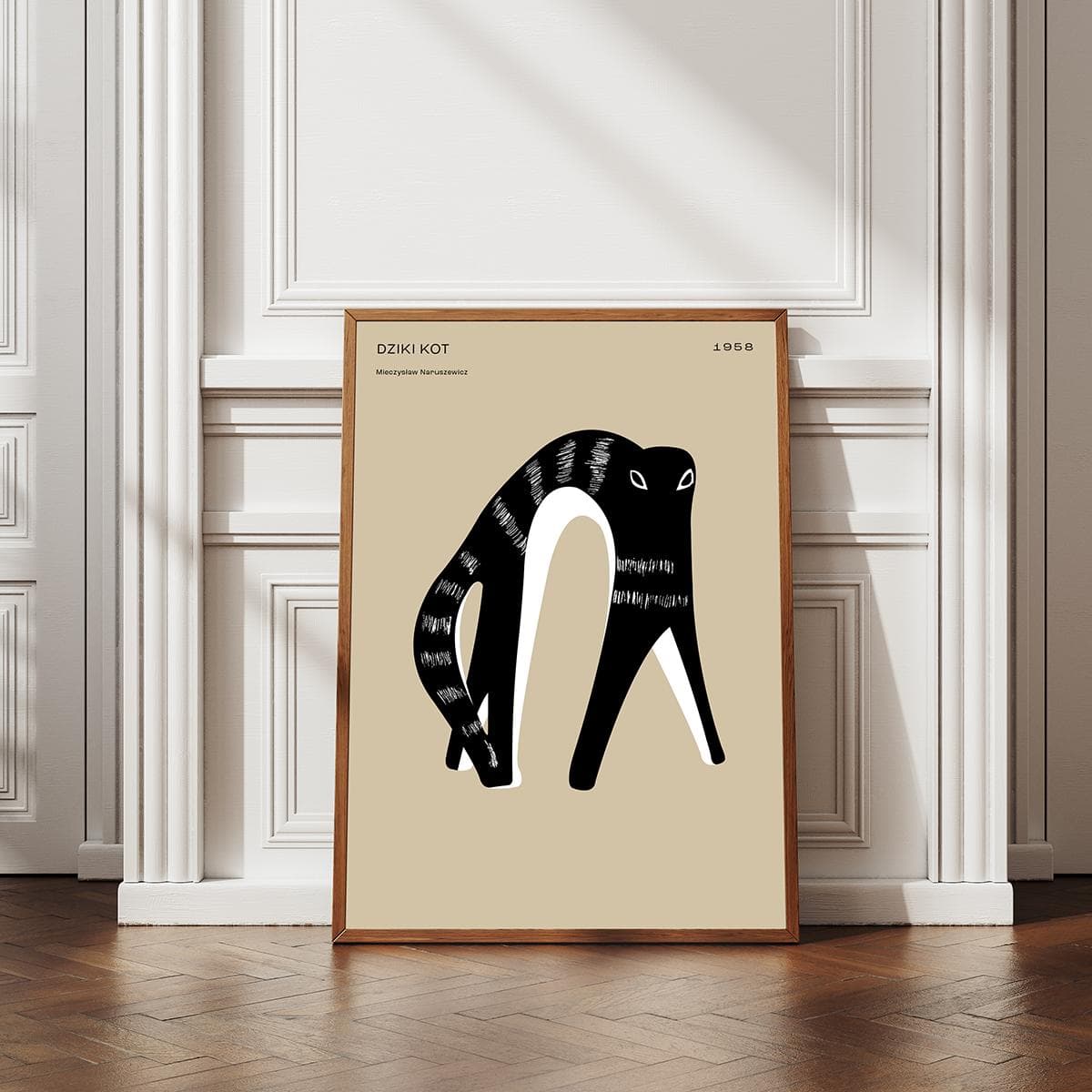 Plakat Dziki Kot 40x50 cm, aut. K. Jasińska, GRA-FIKA - 122873