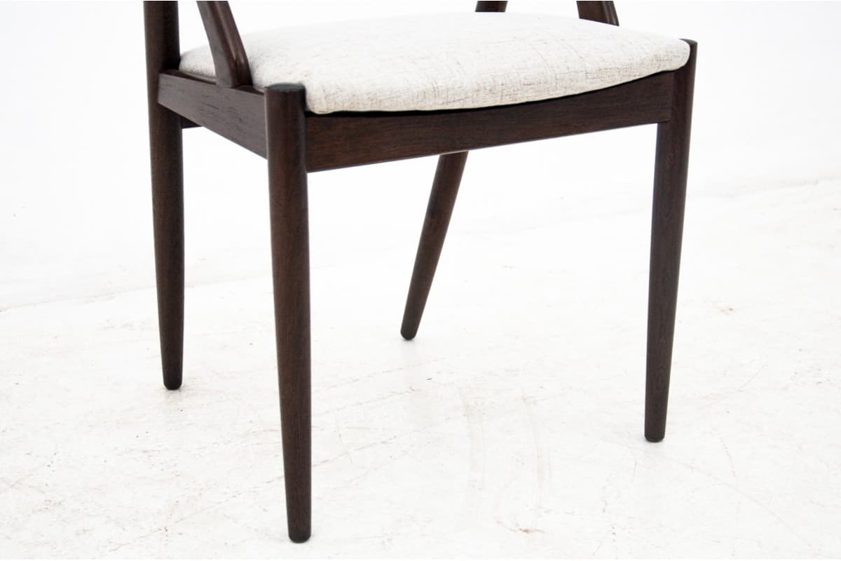 Tekowe krzesła, proj. K. Kristiansen, Dania, lata 60. - 78472