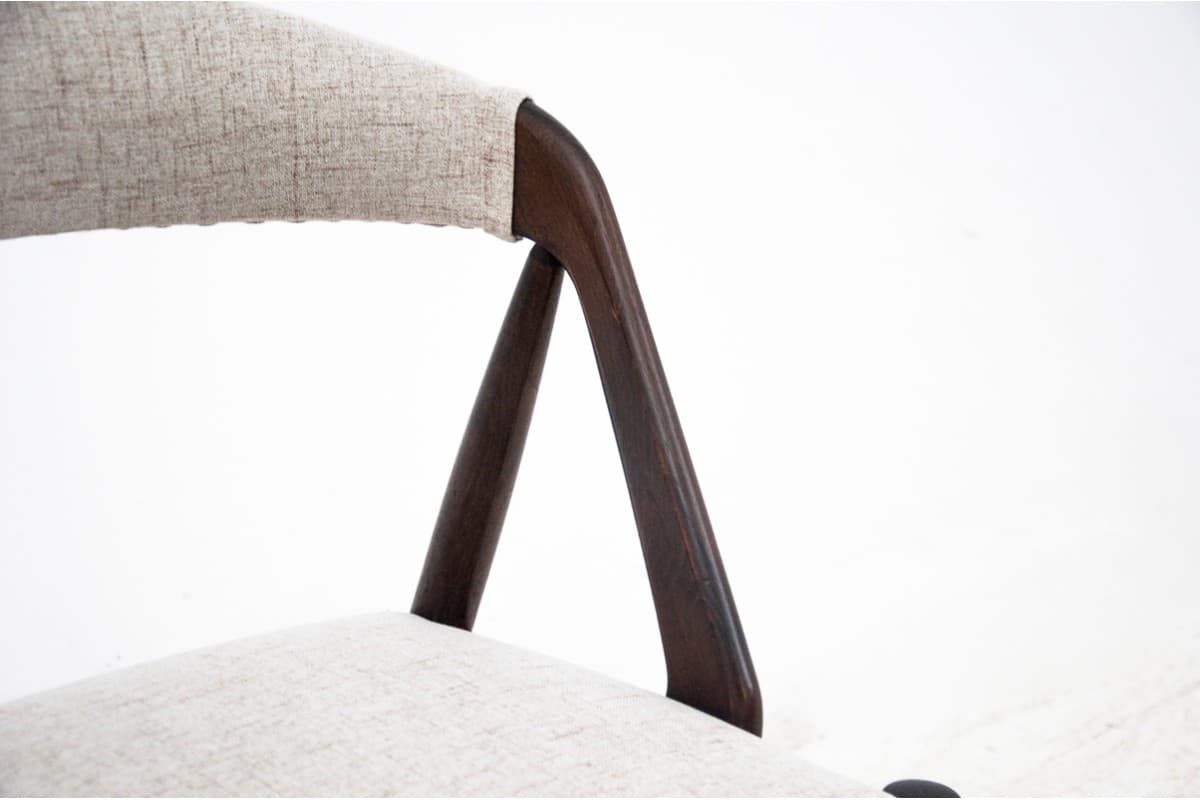 Tekowe krzesła, proj. K. Kristiansen, Dania, lata 60. - 78470