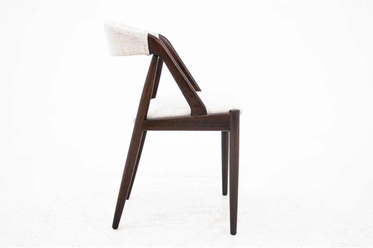 Tekowe krzesła, proj. K. Kristiansen, Dania, lata 60. - 78473