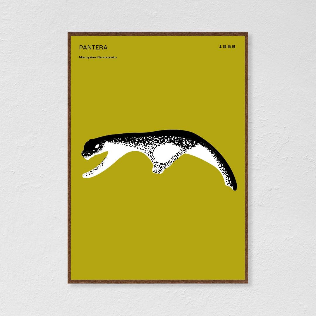 Plakat Pantera / kolorowa 40x50 cm, aut. K. Jasińska, GRA-FIKA