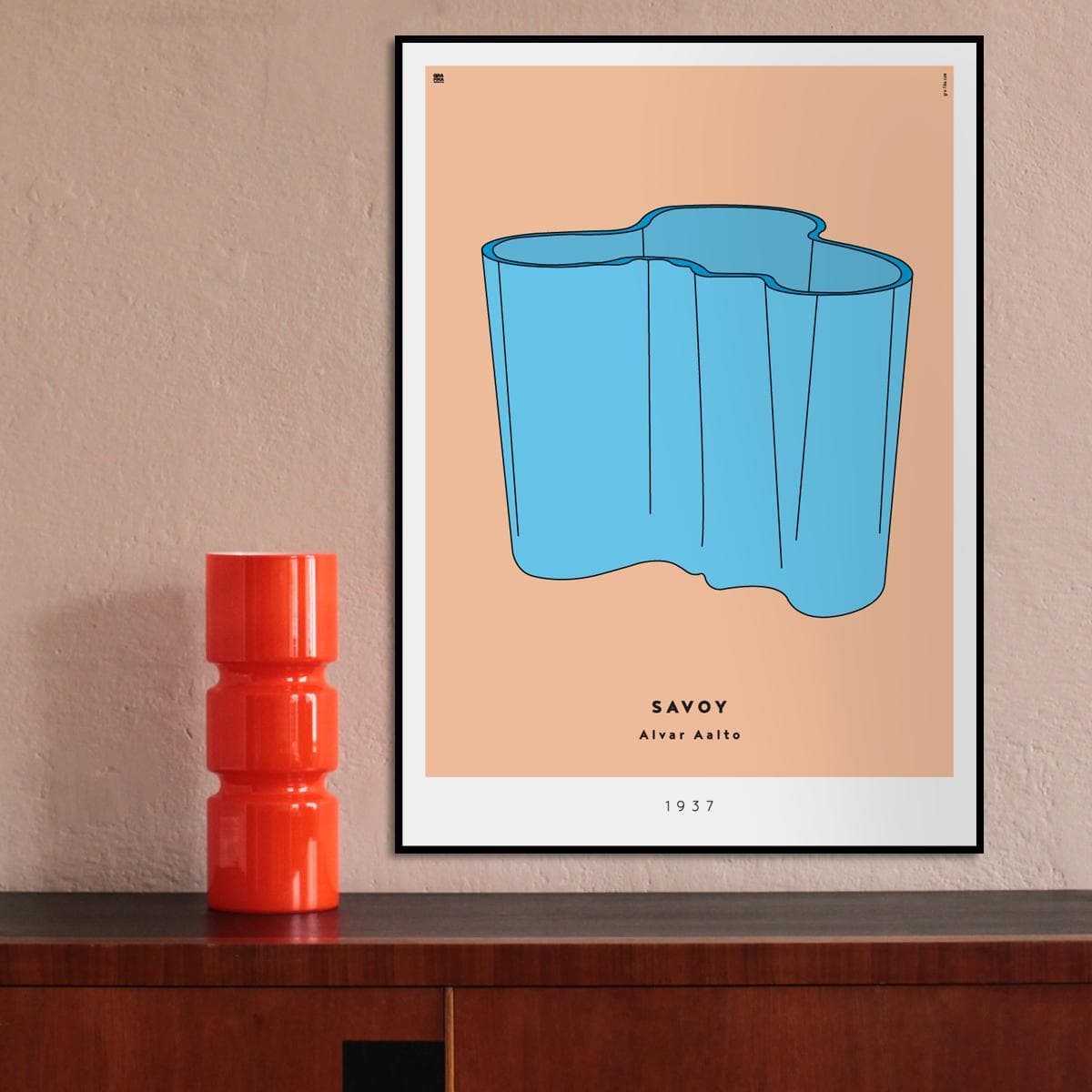 Plakat Savoy 50x70 cm, aut. K. Jasińska, GRA-FIKA - 123400