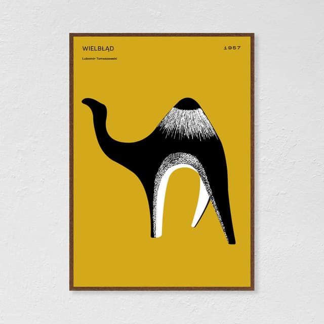 Poster Camel 40x50 cm, by K. Jasińska, GRA-FIKA - DIMENSION