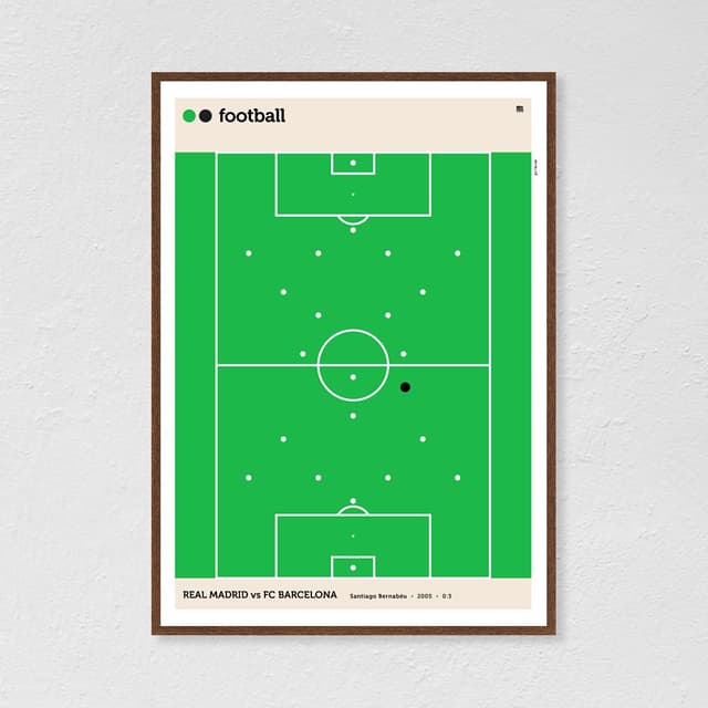 Plakat Football 50x70 cm, aut. K. Jasińska, GRA-FIKA - WYMIARY